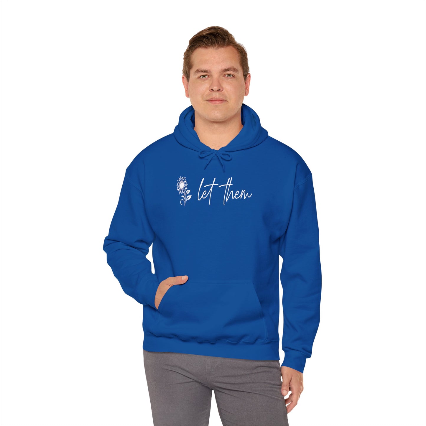 Custom Let Them (with back design) Unisex Heavy Blend™ Hooded Sweatshirt