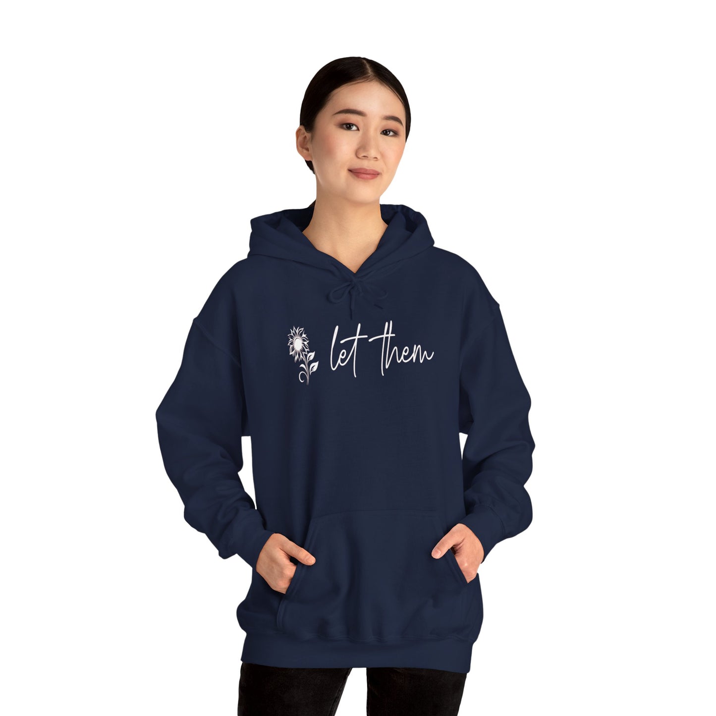 Custom Let Them (with back design) Unisex Heavy Blend™ Hooded Sweatshirt