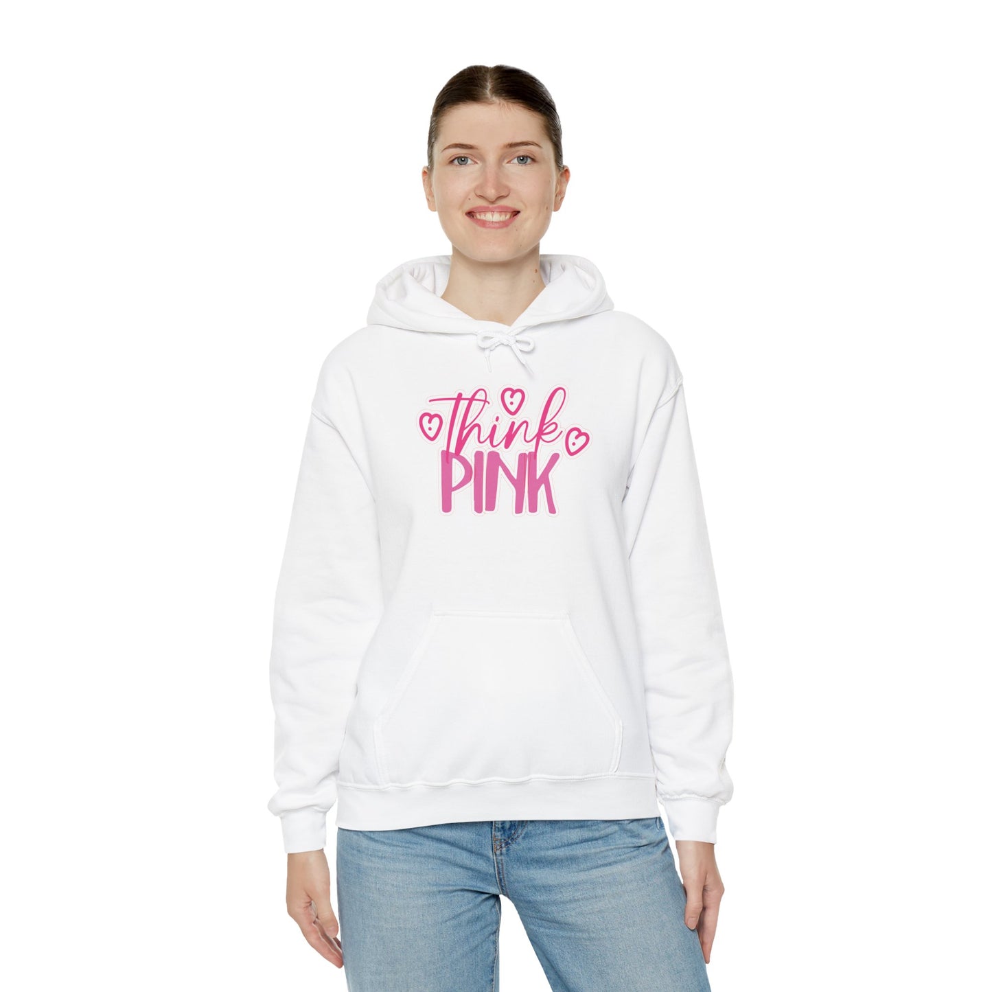 Think Pink Unisex Heavy Blend™ Hooded Sweatshirt