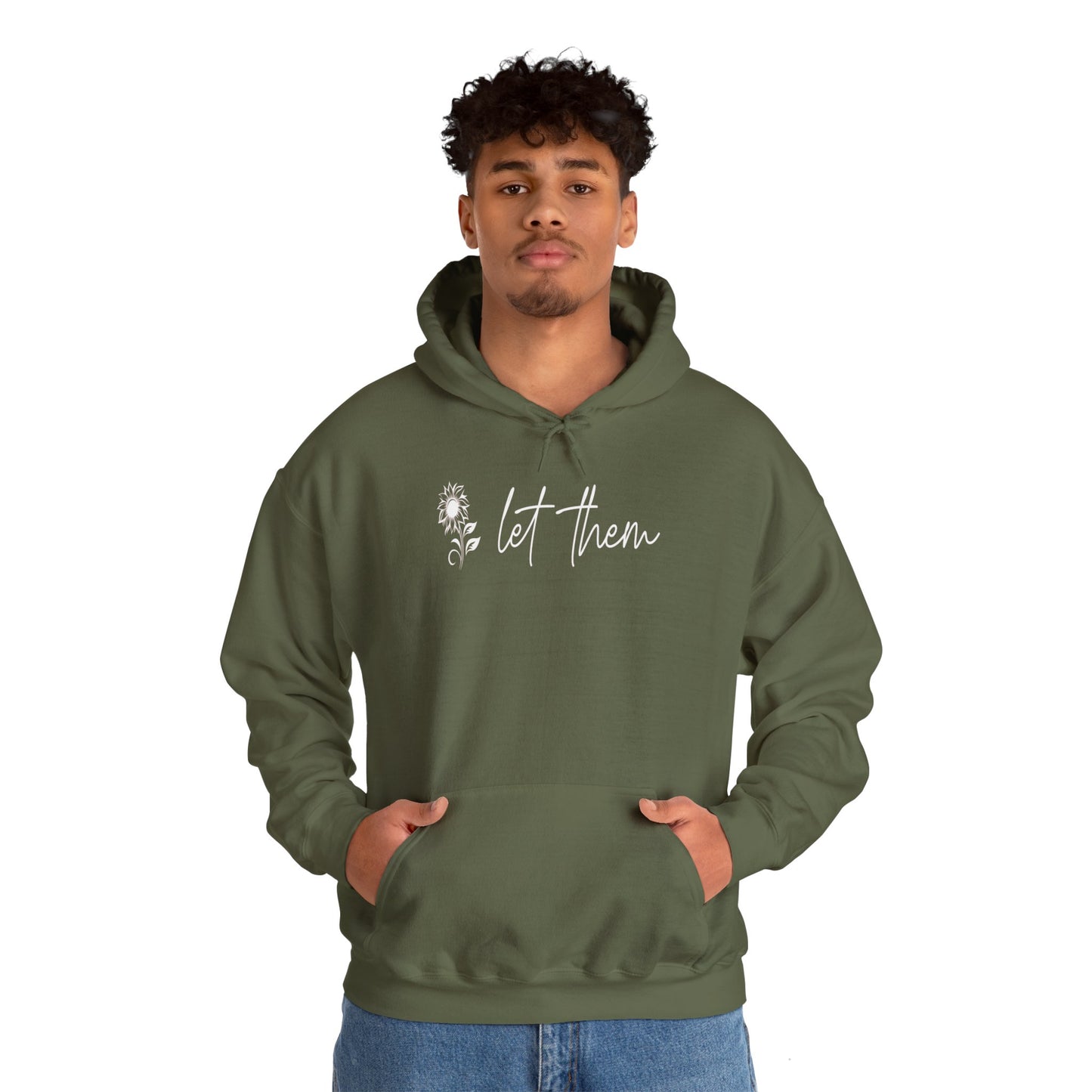 Custom Let Them (with back design) Unisex Heavy Blend™ Hooded Sweatshirt