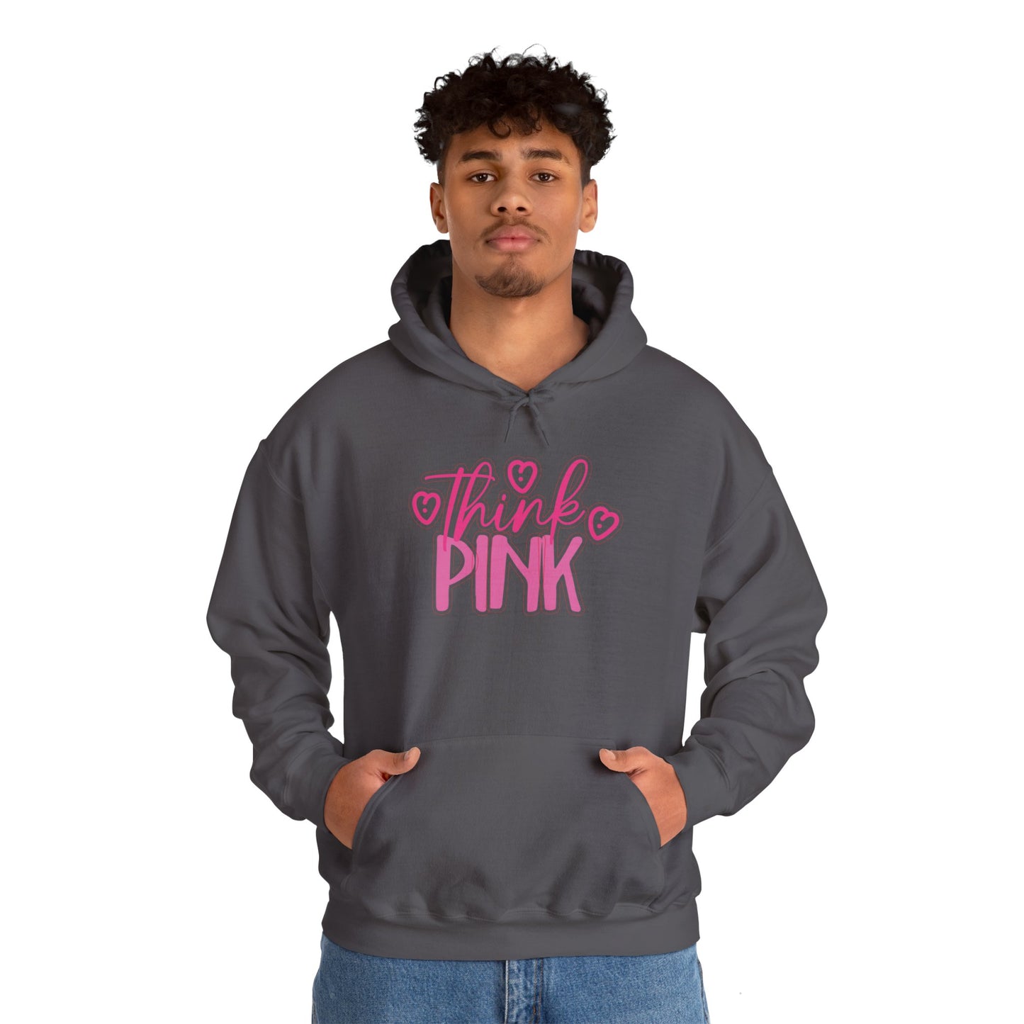 Think Pink Unisex Heavy Blend™ Hooded Sweatshirt