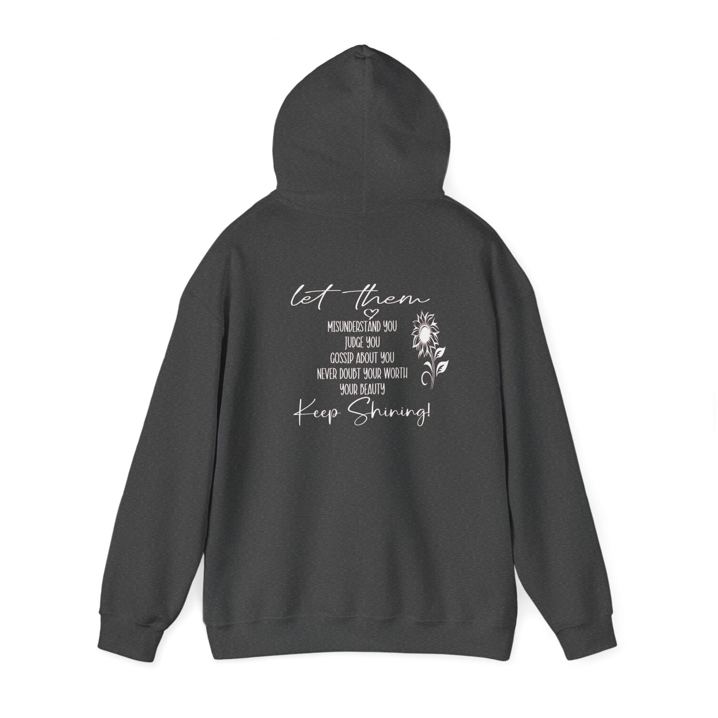 Custom Let Them (with back design) Unisex Heavy Blend™ Hooded Sweatshirt