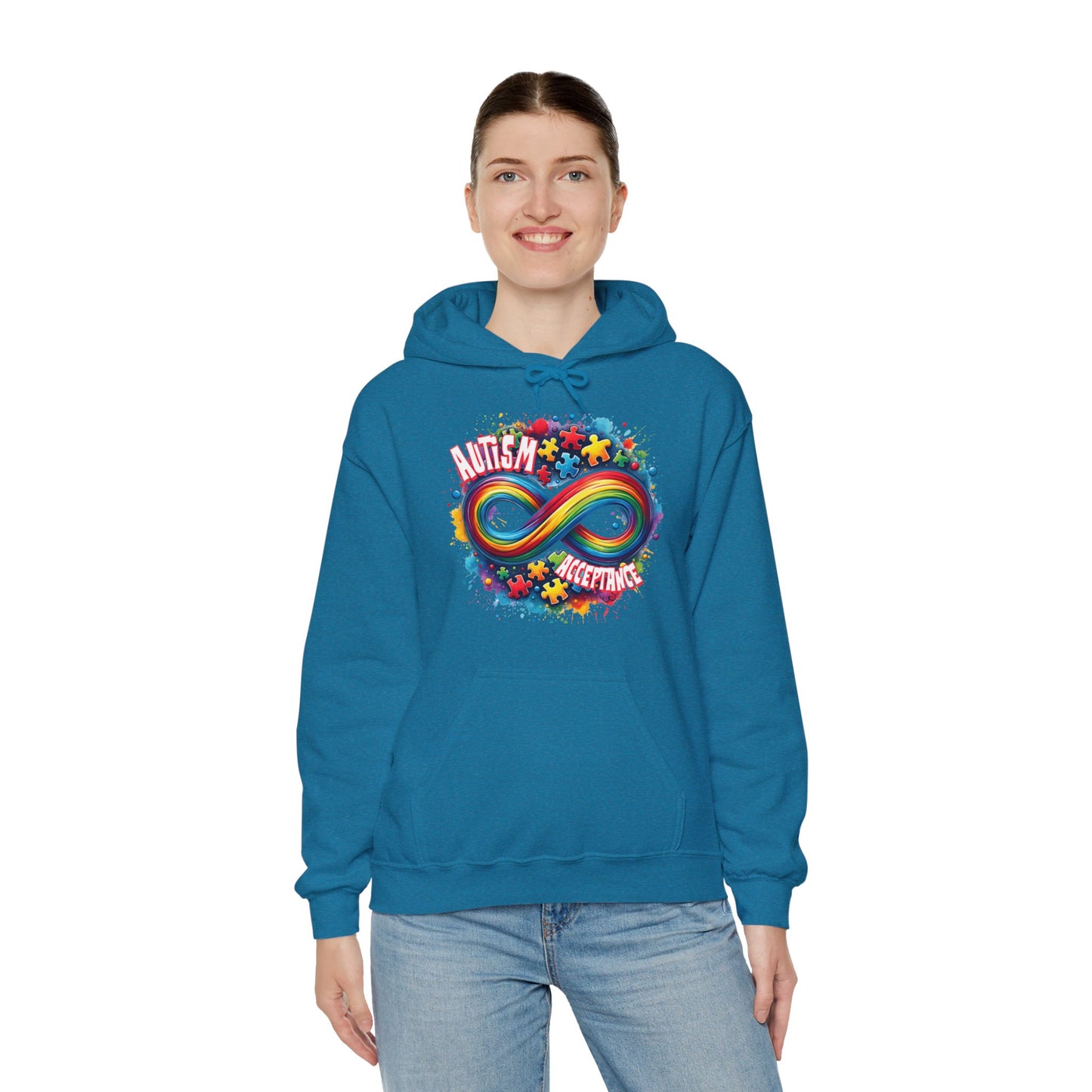 Autism Acceptance Unisex Heavy Blend™ Hooded Sweatshirt