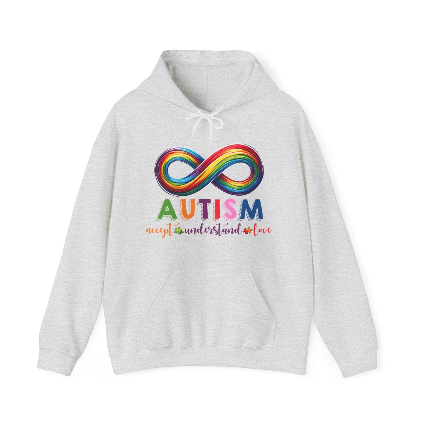 Autism Accept Unisex Heavy Blend™ Hooded Sweatshirt