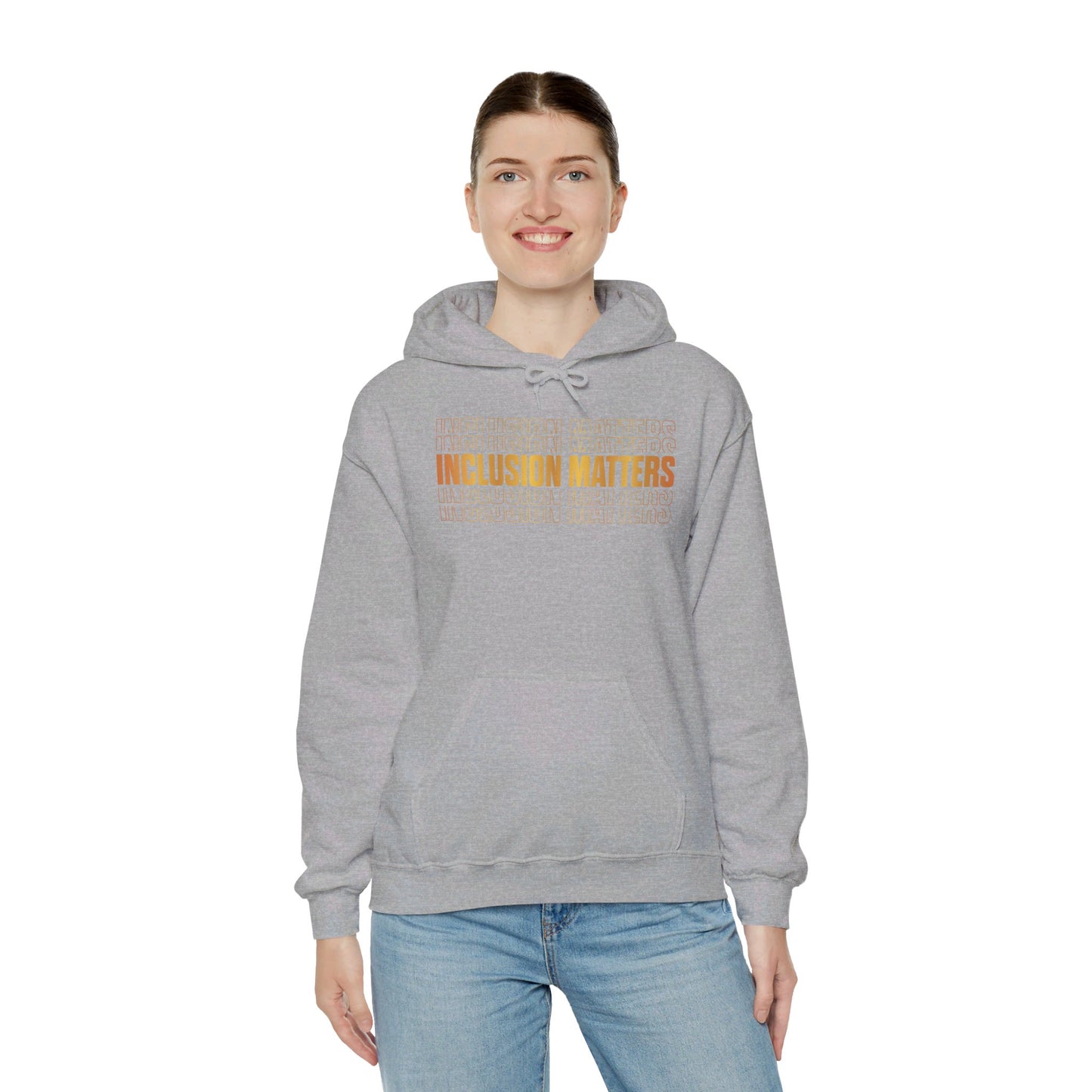 Inclusion Matters Gold Unisex Heavy Blend™ Hooded Sweatshirt