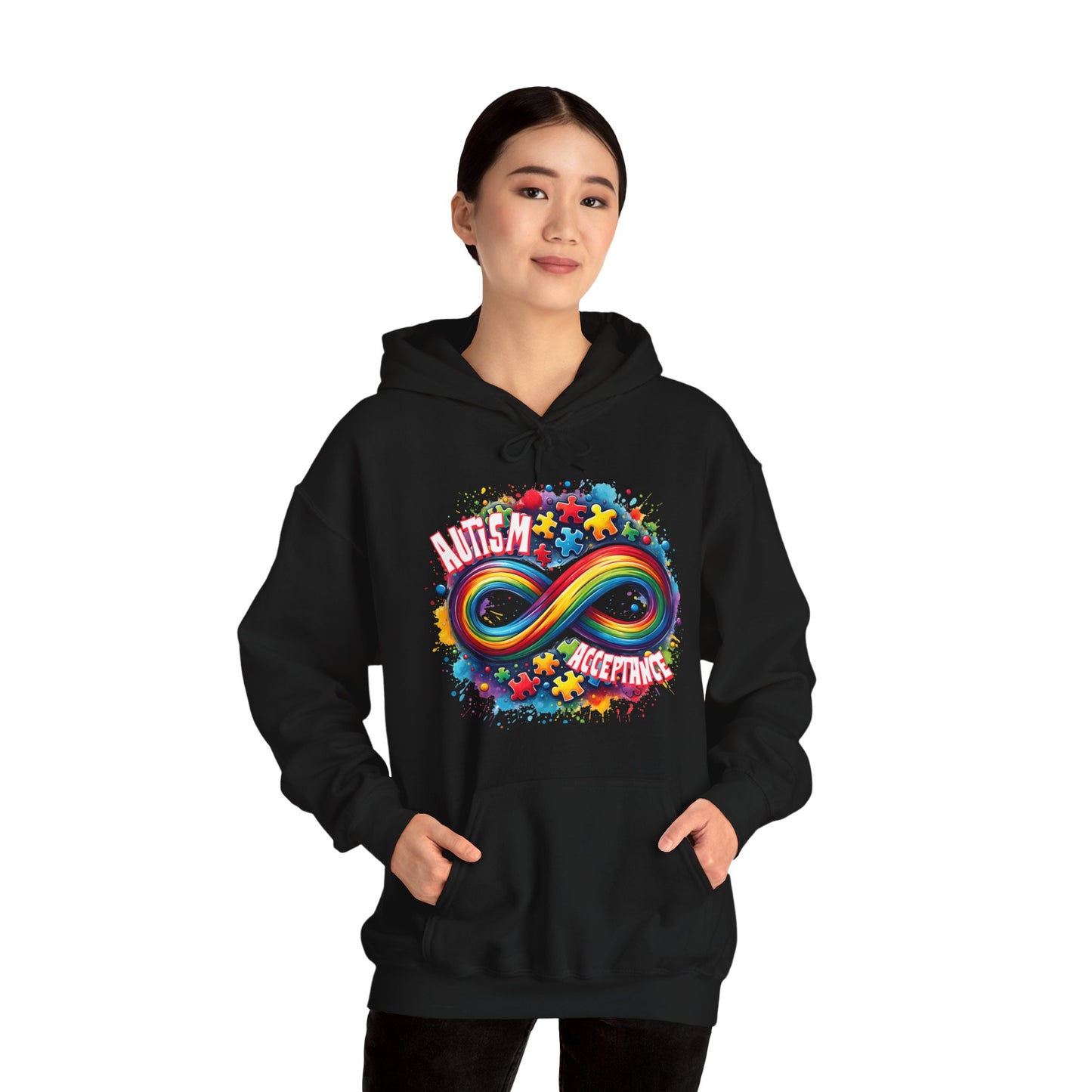 Autism Acceptance Unisex Heavy Blend™ Hooded Sweatshirt