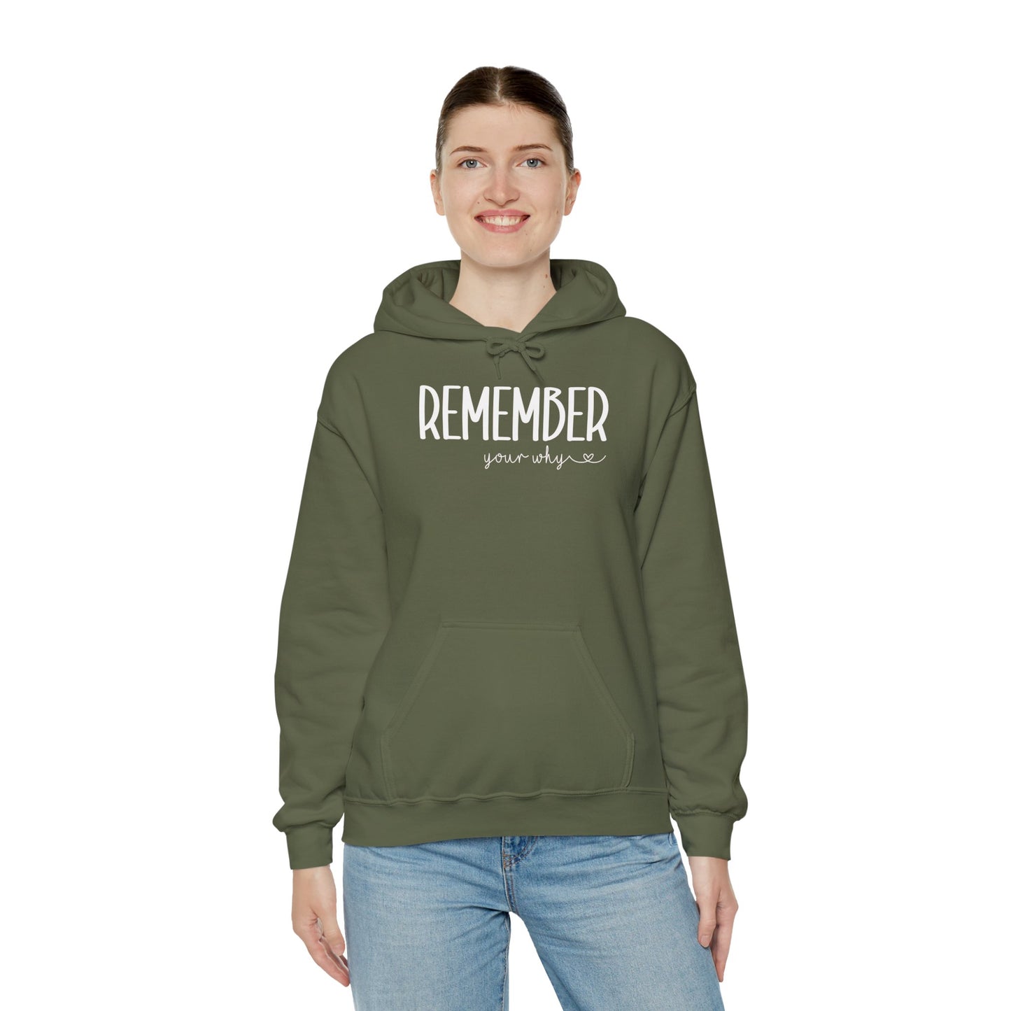 Remember your why Unisex Heavy Blend™ Hooded Sweatshirt