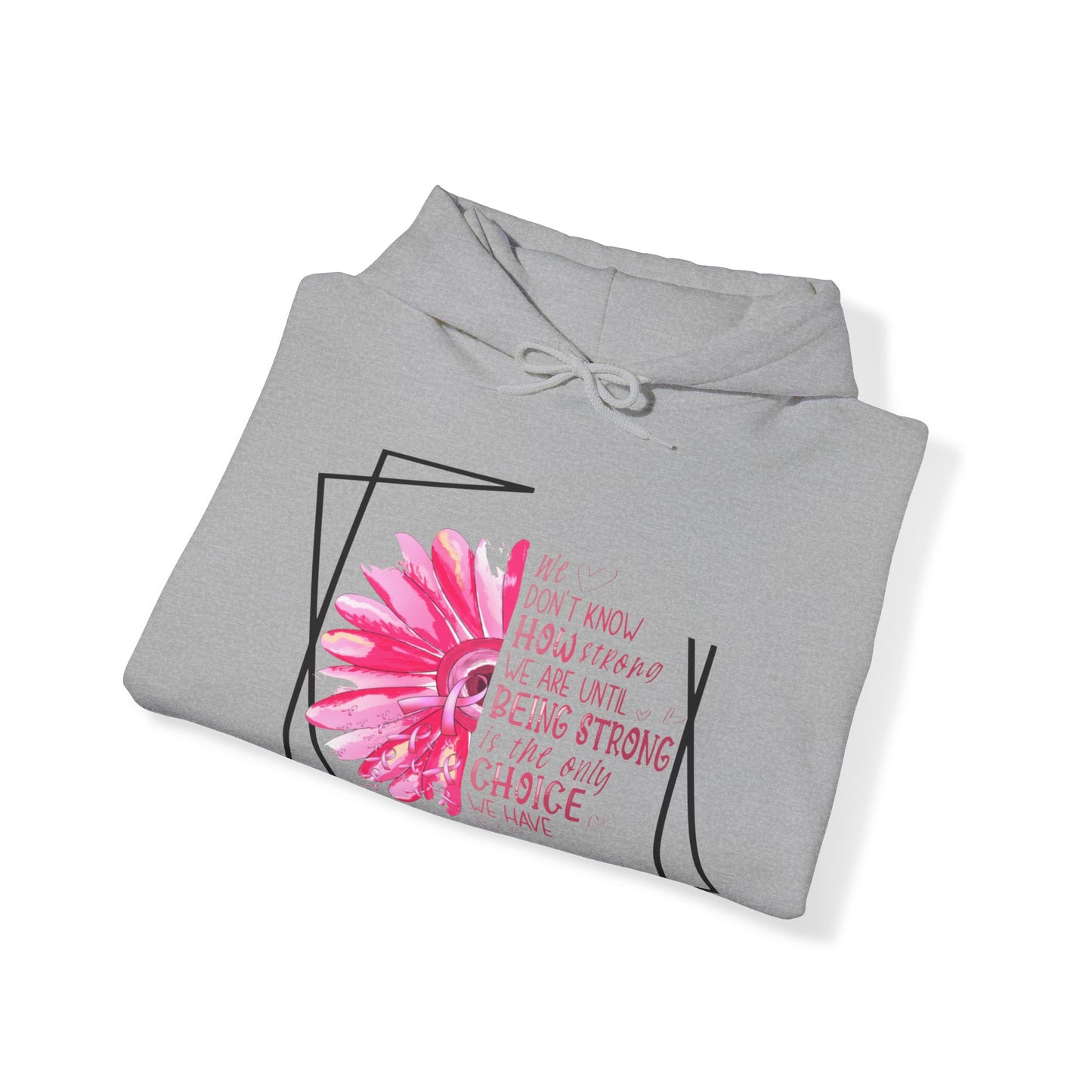 Breast Cancer How Strong We Are Unisex Heavy Blend™ Hooded Sweatshirt