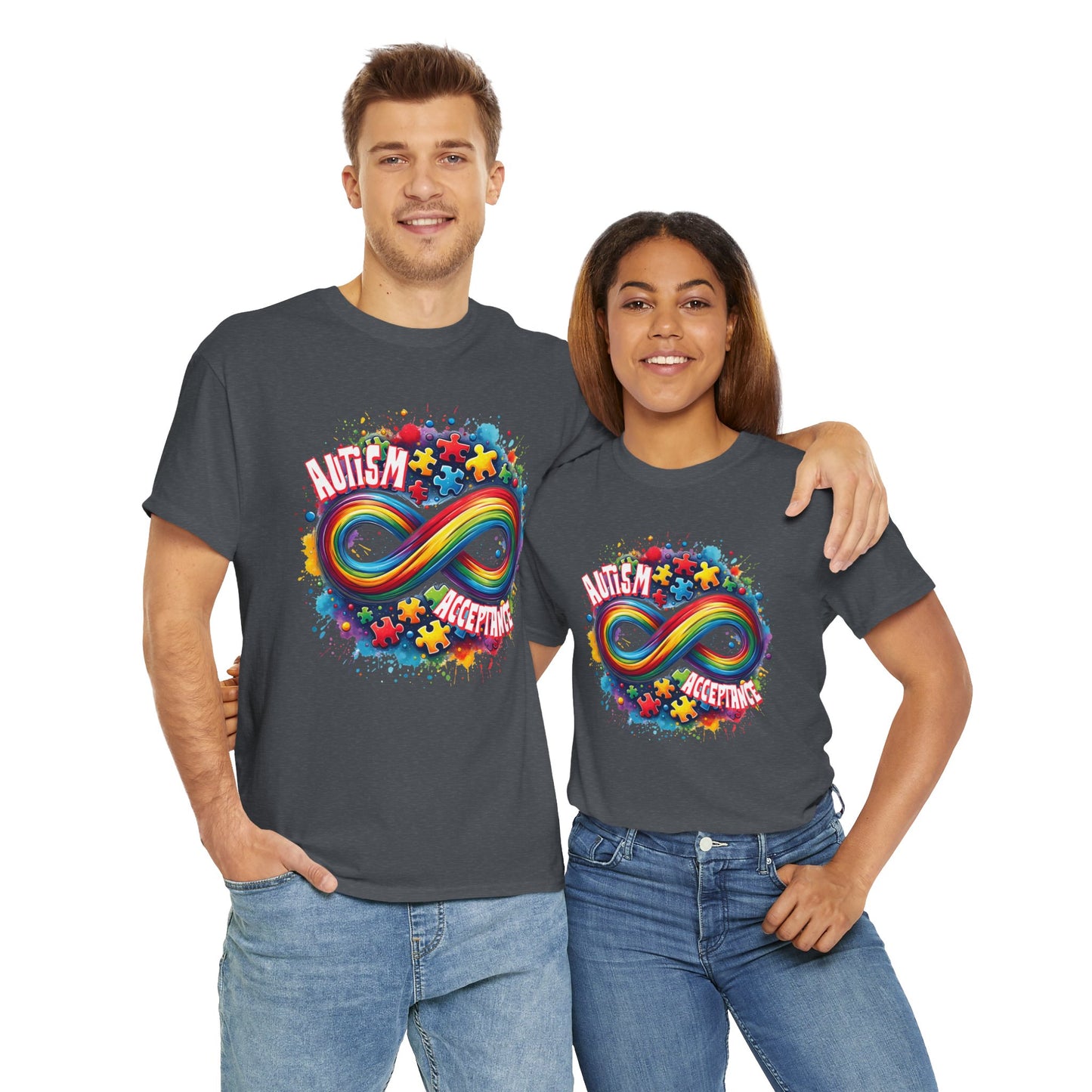 Autism Acceptance Unisex Heavy Cotton Tee