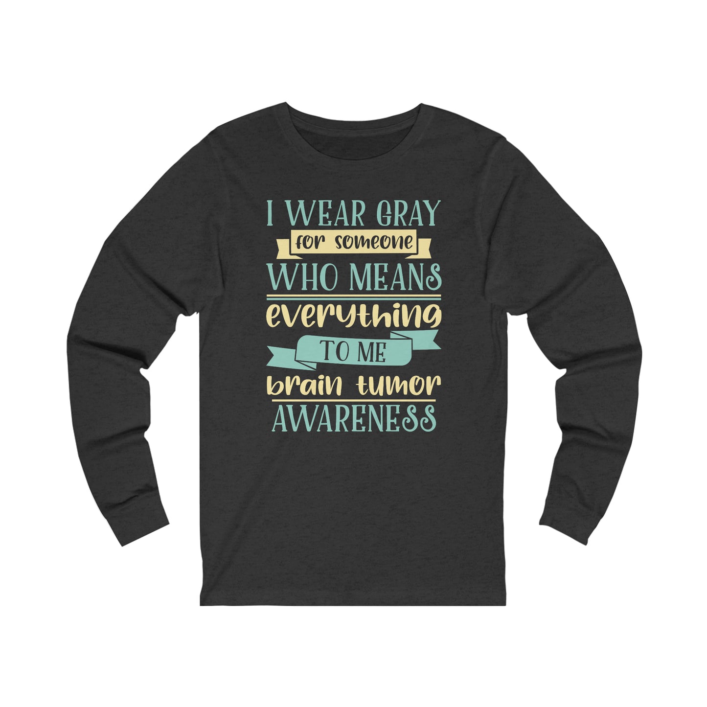 Brain Cancer 2 Unisex Jersey Long Sleeve Tee