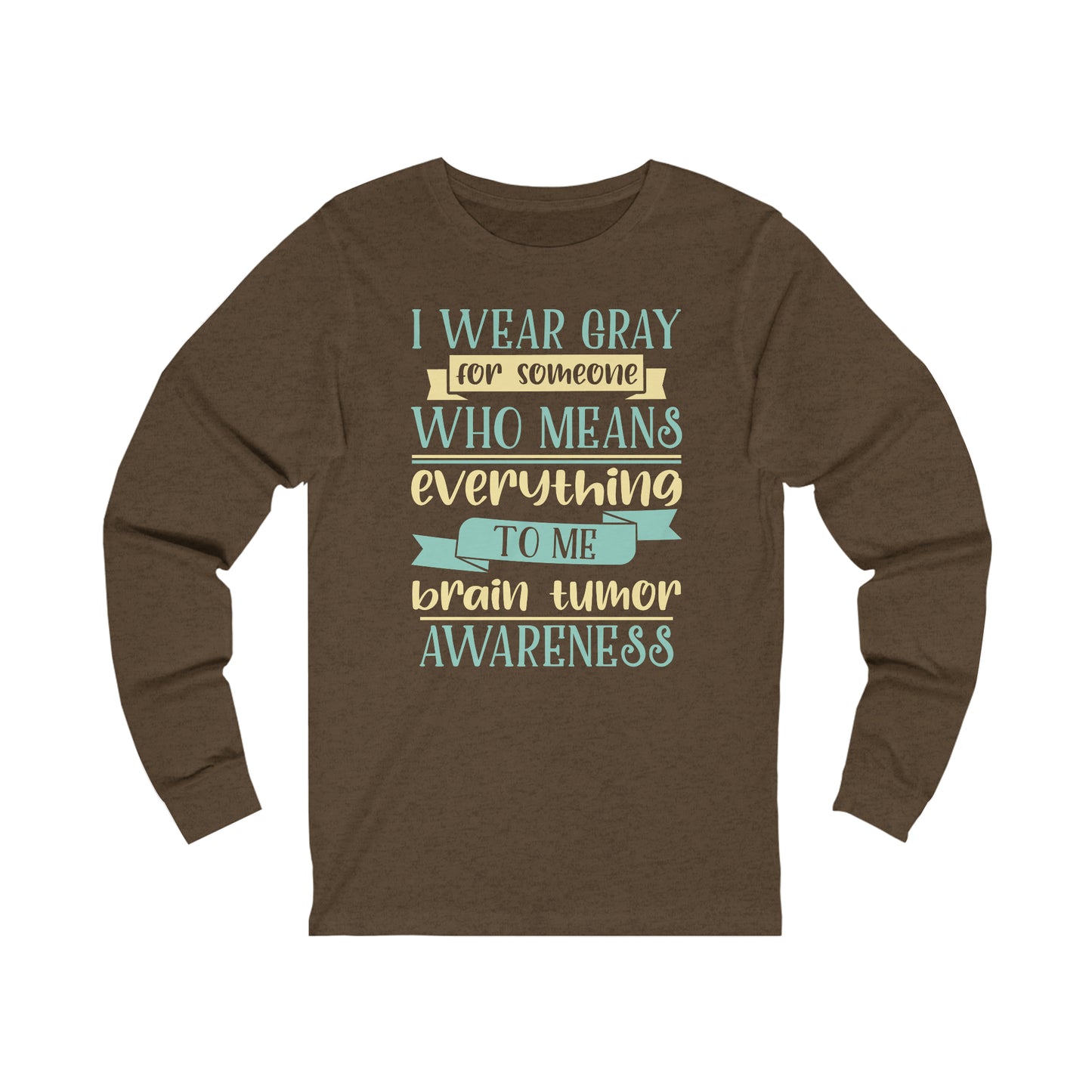 Brain Cancer 2 Unisex Jersey Long Sleeve Tee