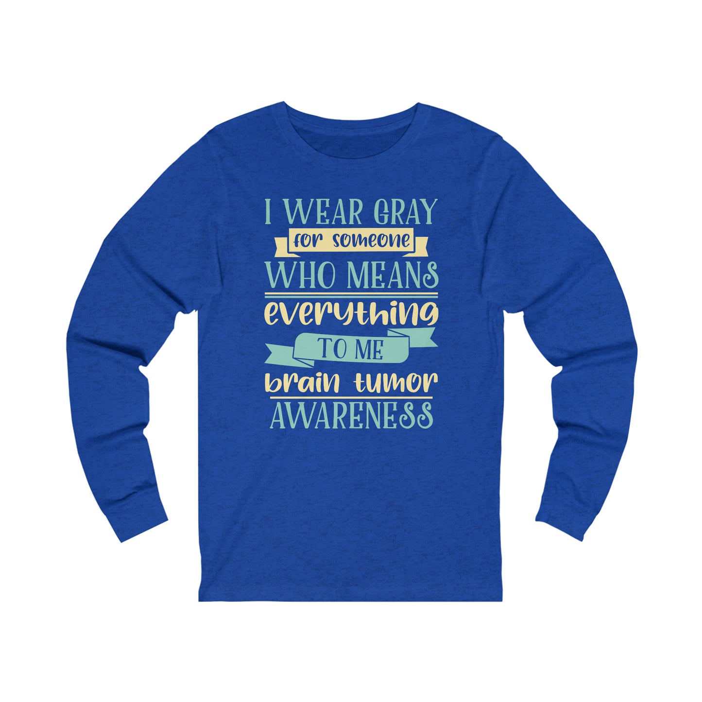 Brain Cancer 2 Unisex Jersey Long Sleeve Tee