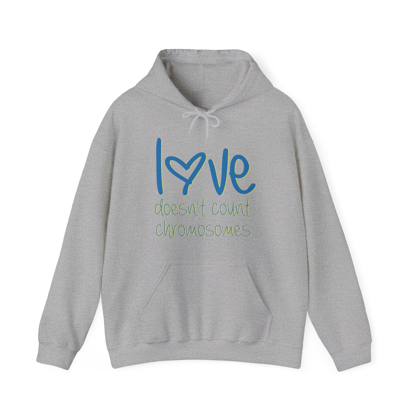 Love doesn't count chromosomes Unisex Heavy Blend™ Hooded Sweatshirt