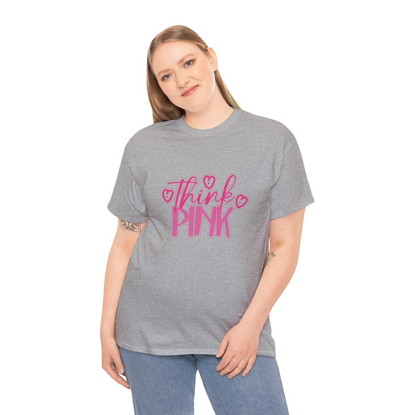 Think Pink Unisex Heavy Cotton Tee