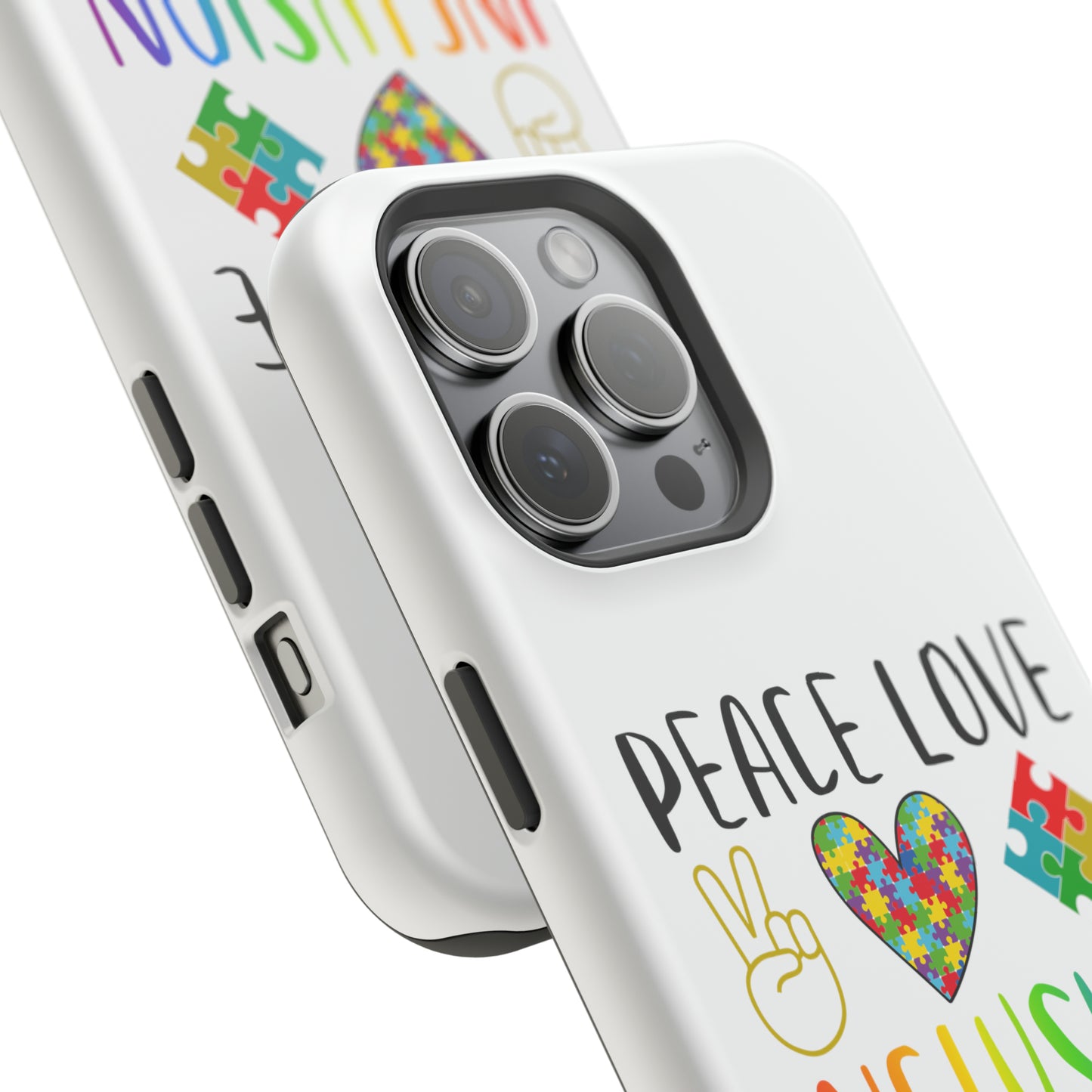 Autism Peace Love Inclusion MagSafe Tough Cases