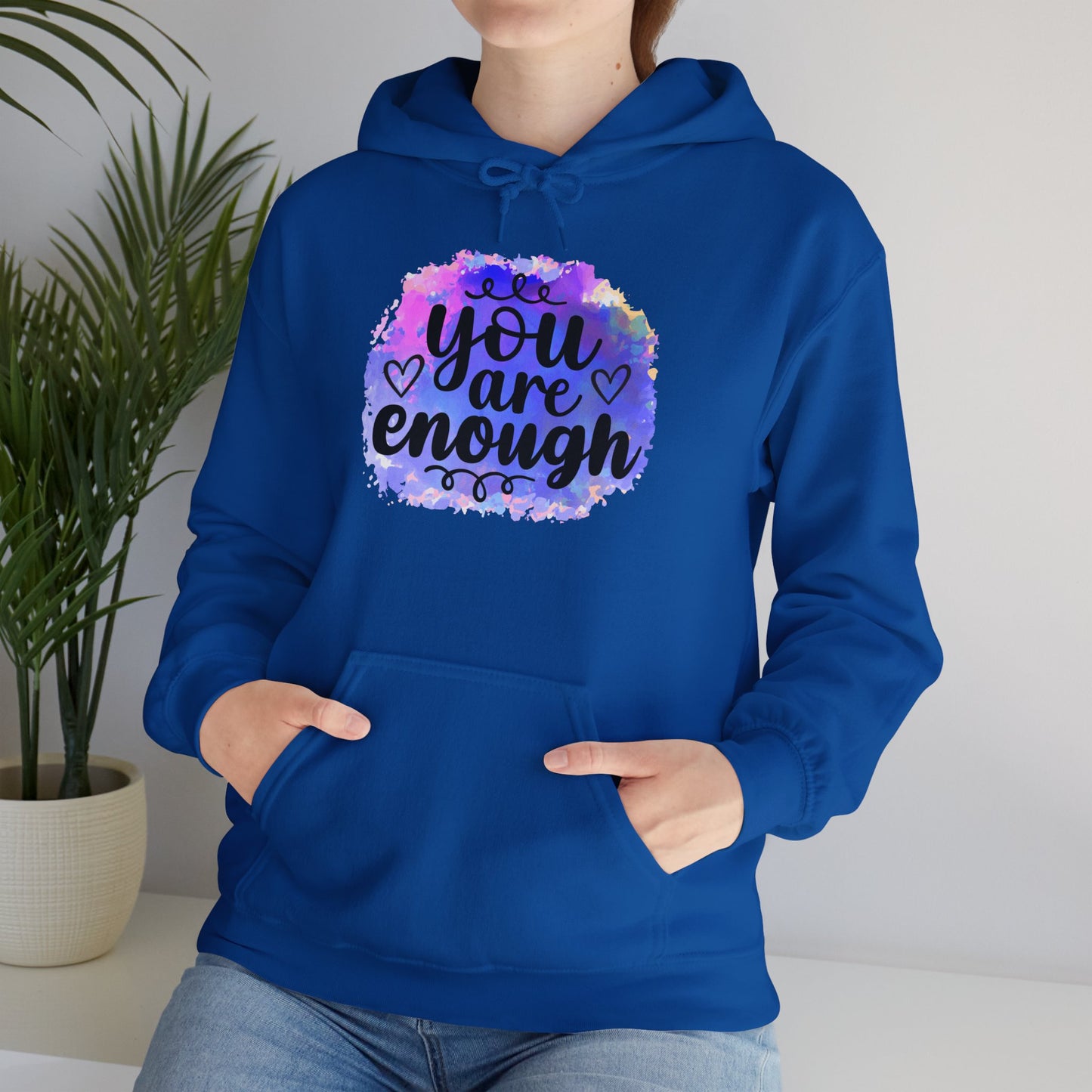 You are enough Unisex Heavy Blend™ Hooded Sweatshirt