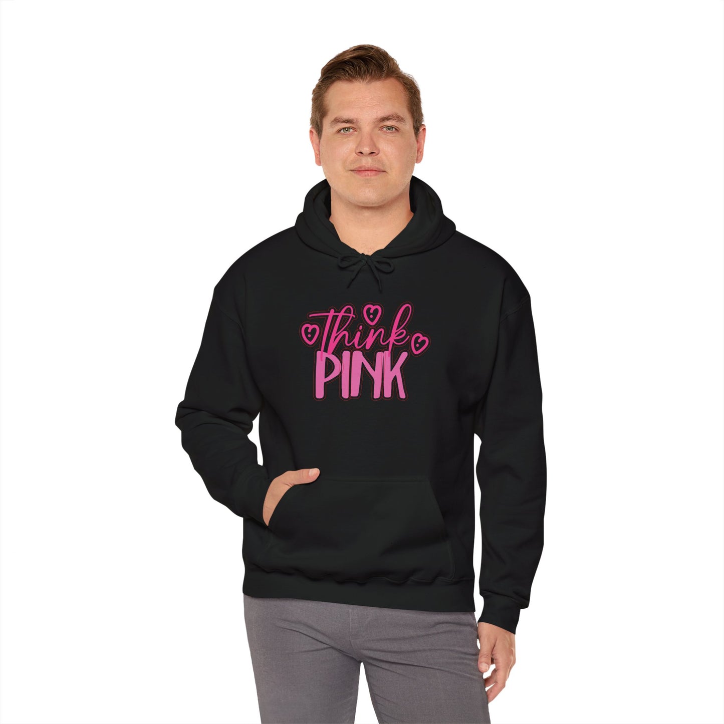 Think Pink Unisex Heavy Blend™ Hooded Sweatshirt