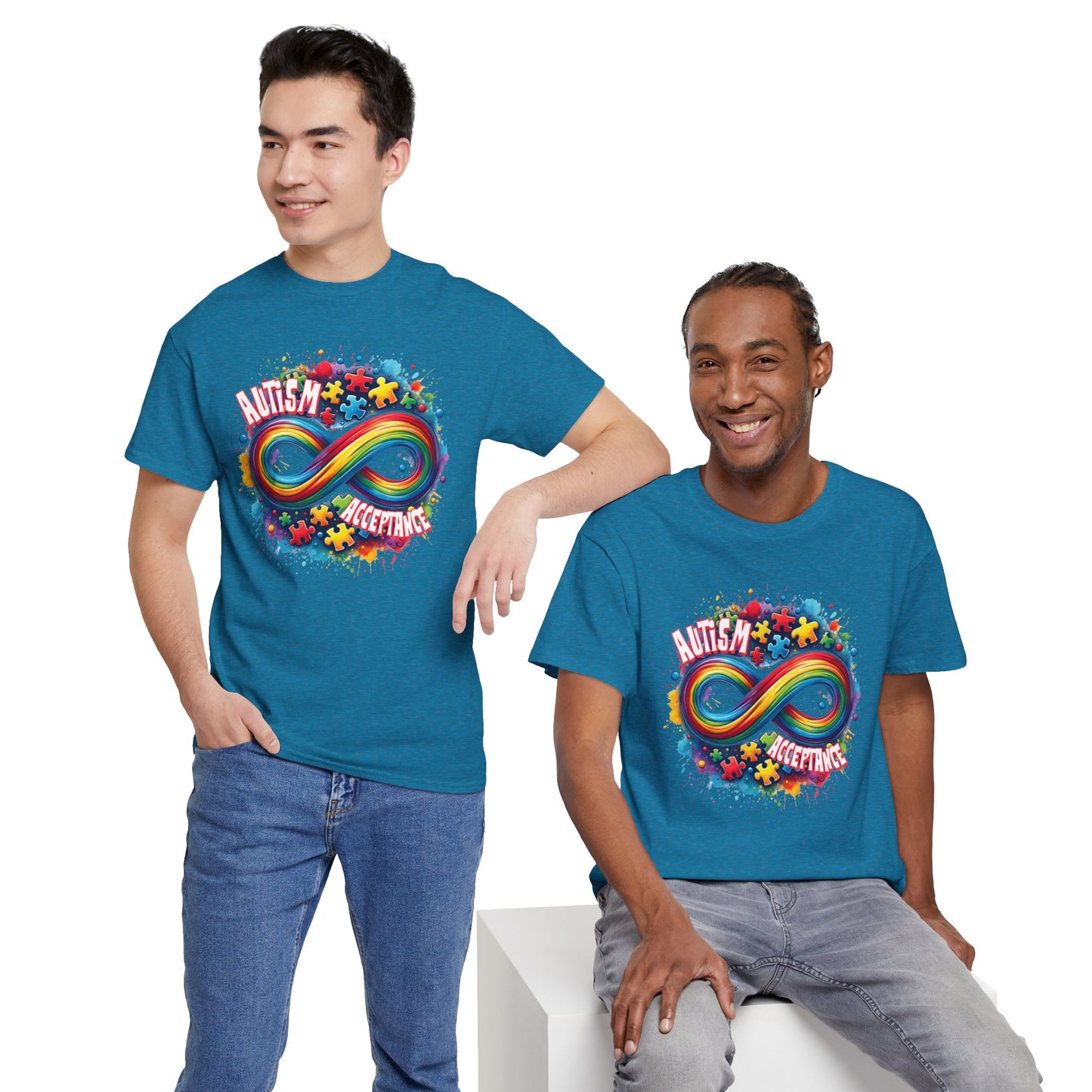 Autism Acceptance Unisex Heavy Cotton Tee