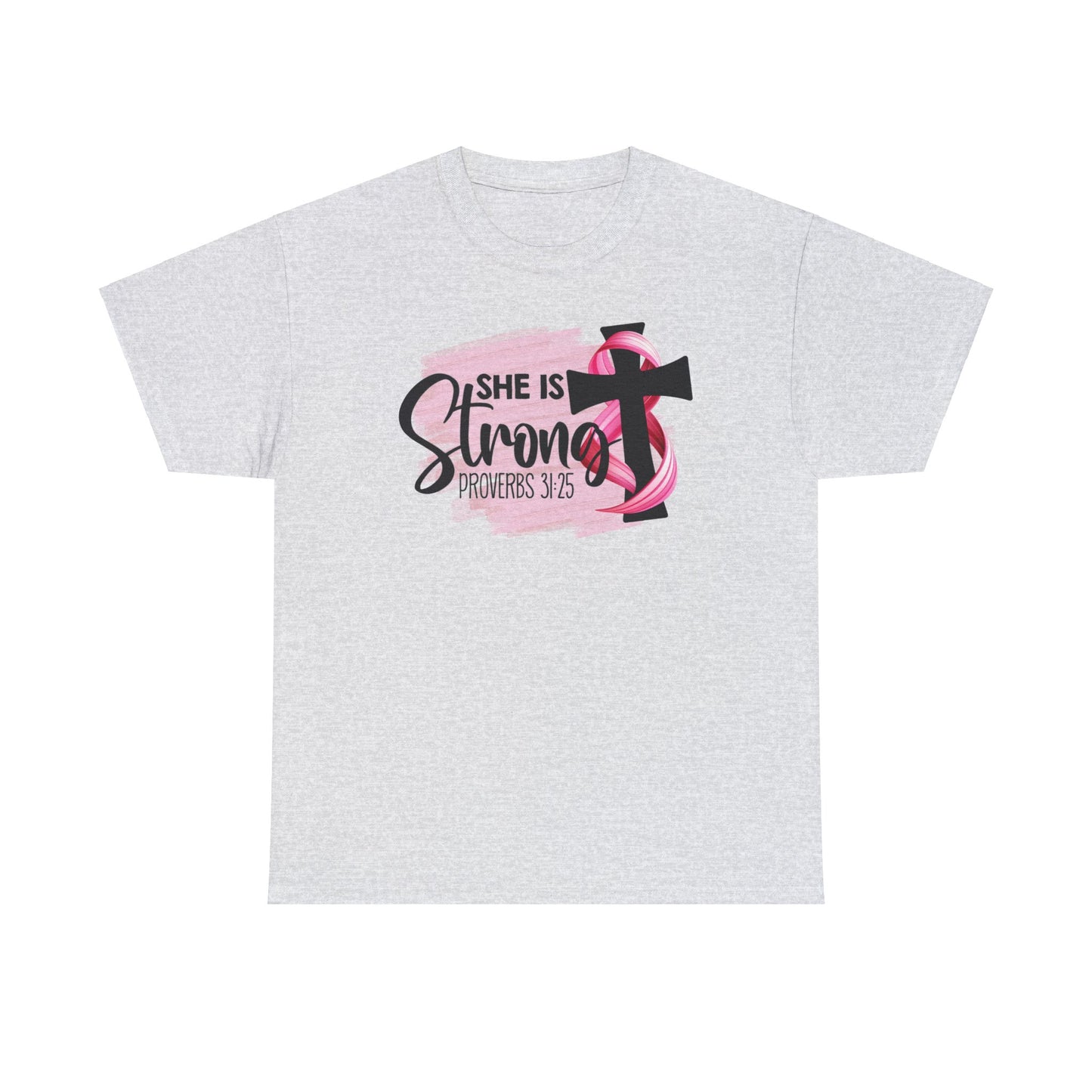 She is strong Survivor Unisex Heavy Cotton Tee