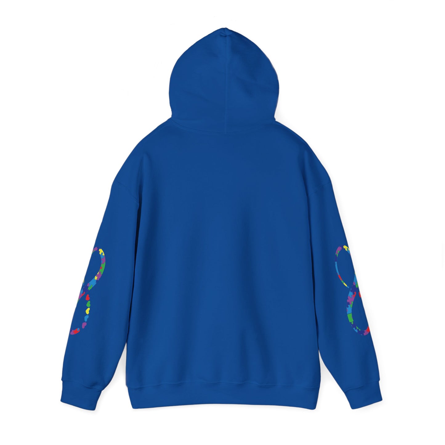 Autistic Pride (Double Sleeve Design) Unisex Heavy Blend™ Hooded Sweatshirt