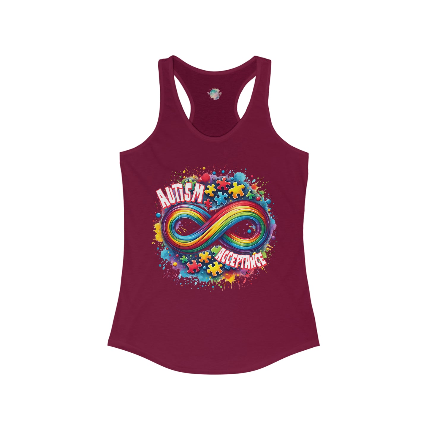 Autism Acceptance Women's Ideal Racerback Tank