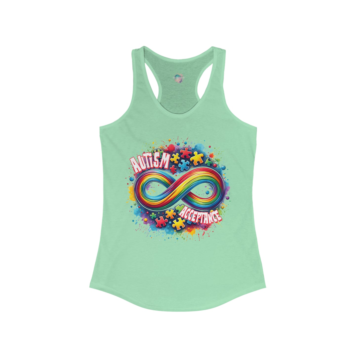 Autism Acceptance Women's Ideal Racerback Tank