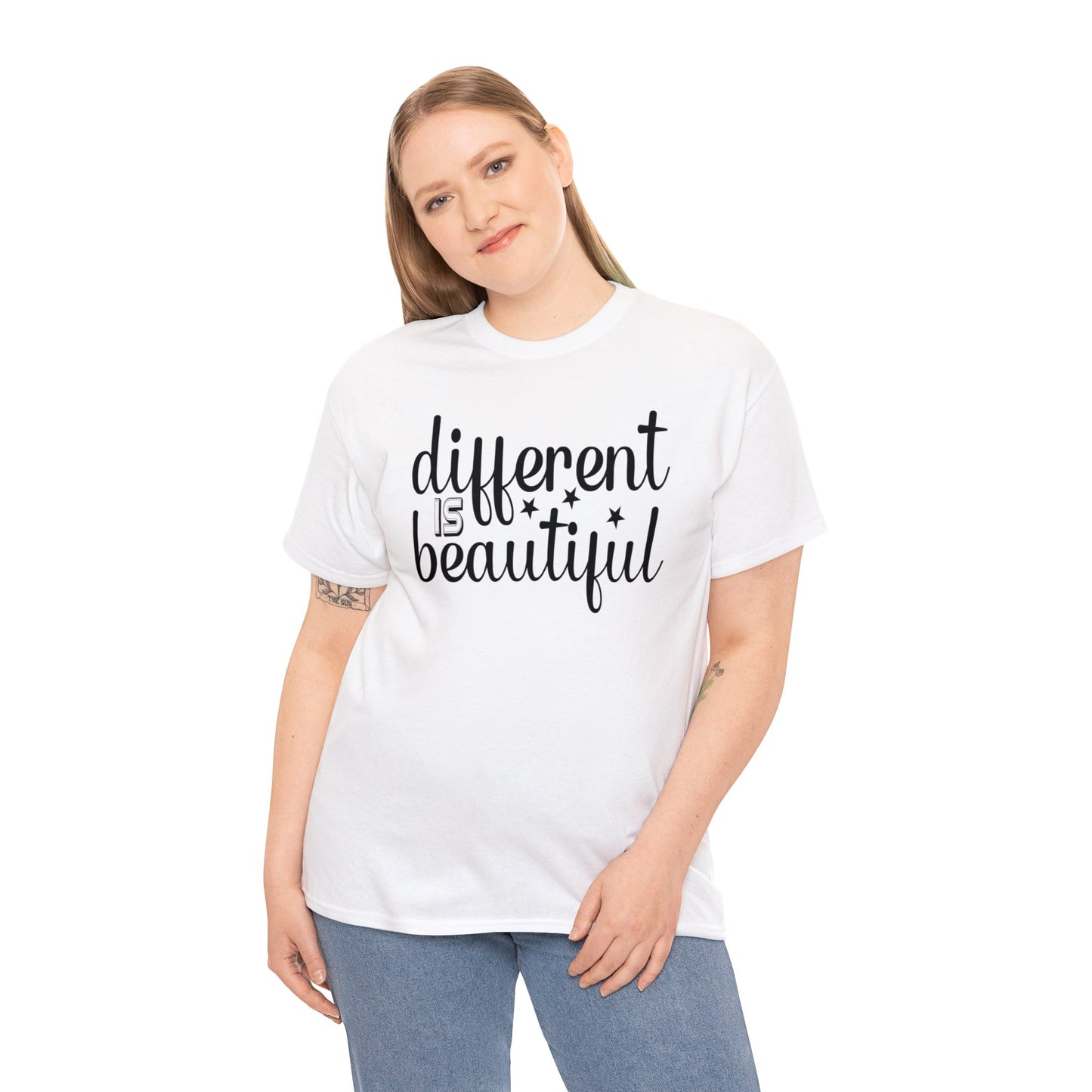 Different is Beautiful Unisex Heavy Cotton Tee