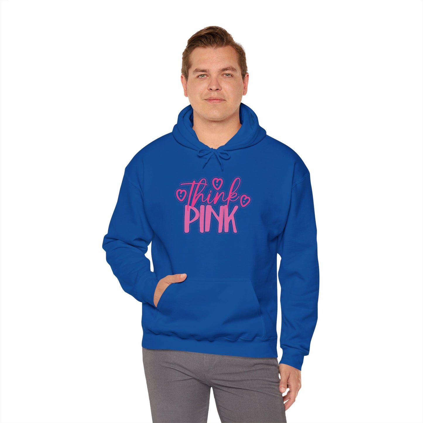 Think Pink Unisex Heavy Blend™ Hooded Sweatshirt