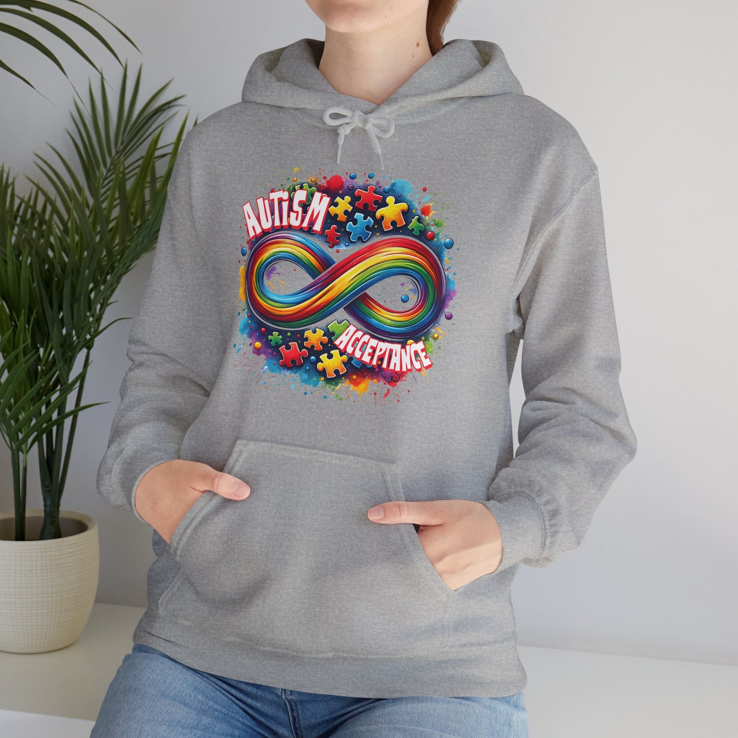 Autism Acceptance Unisex Heavy Blend™ Hooded Sweatshirt