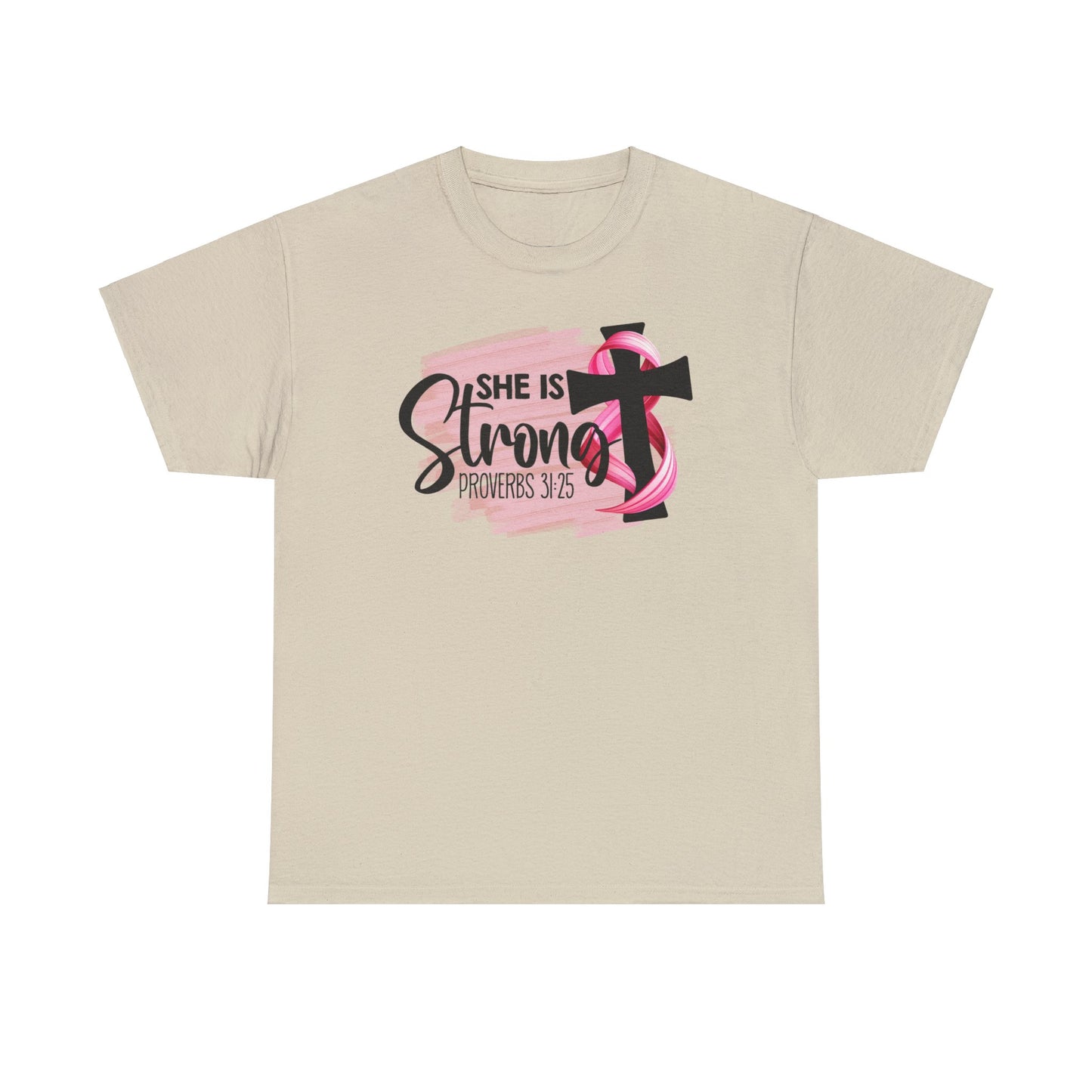 She is strong Survivor Unisex Heavy Cotton Tee