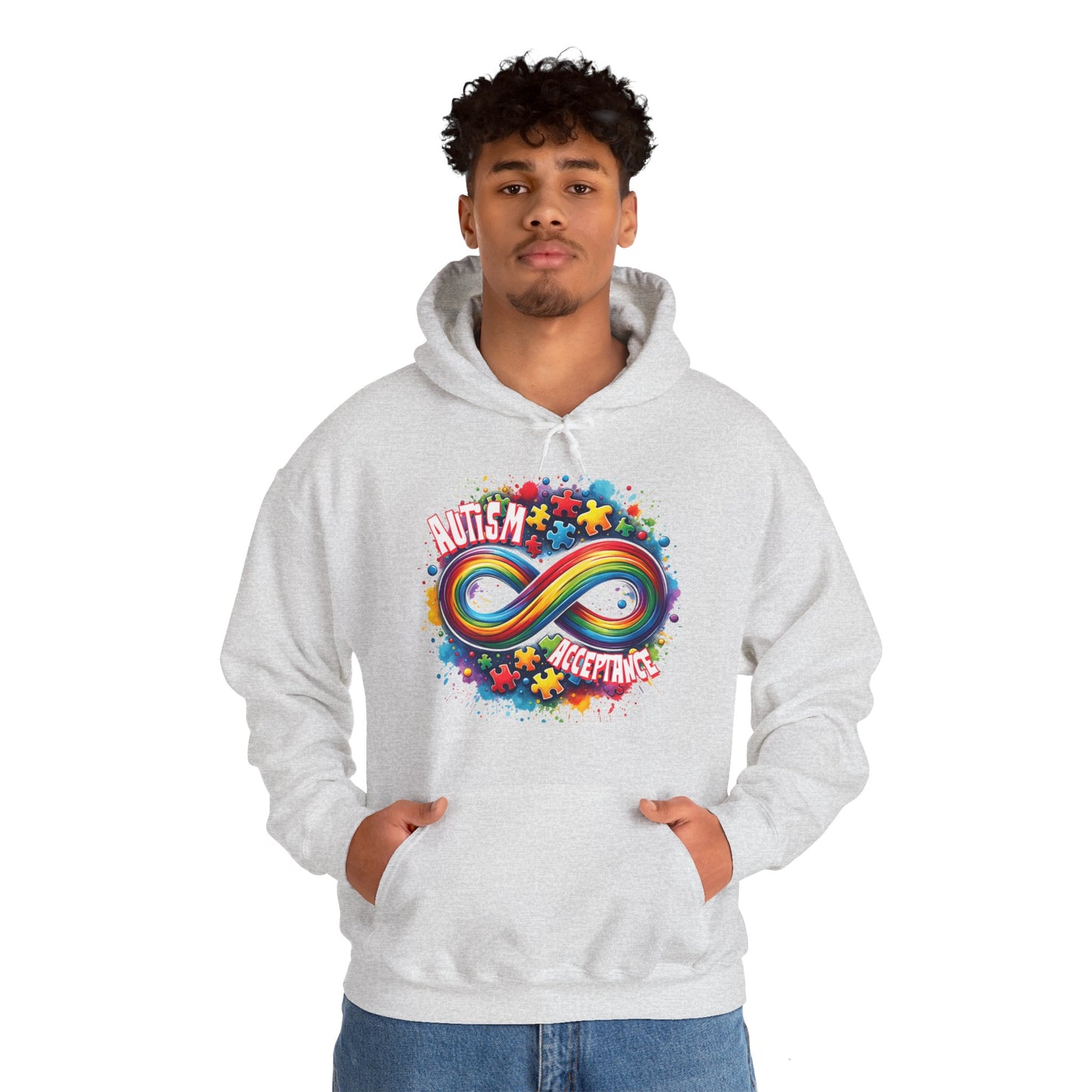 Autism Acceptance Unisex Heavy Blend™ Hooded Sweatshirt