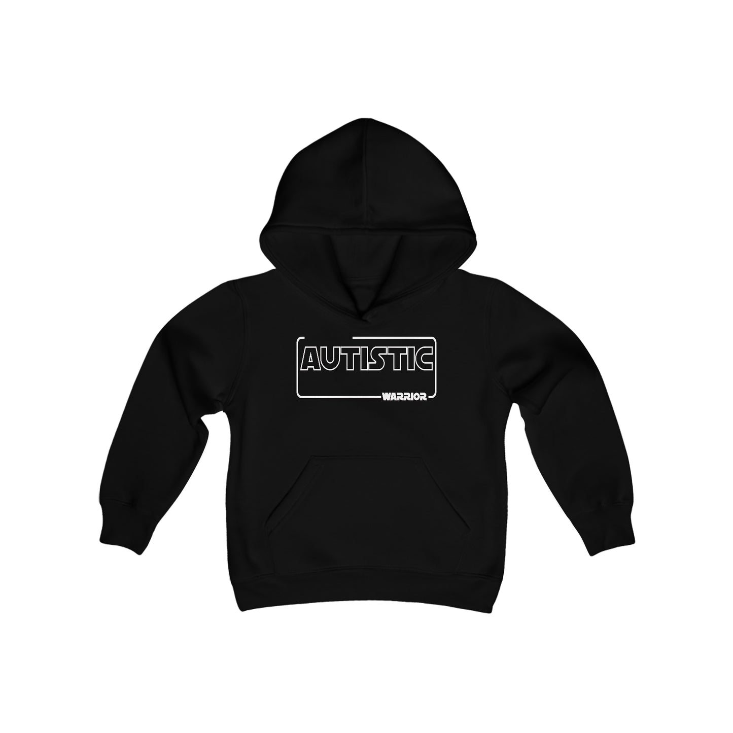 Autistic Warrior Youth Heavy Blend Hooded Sweatshirt