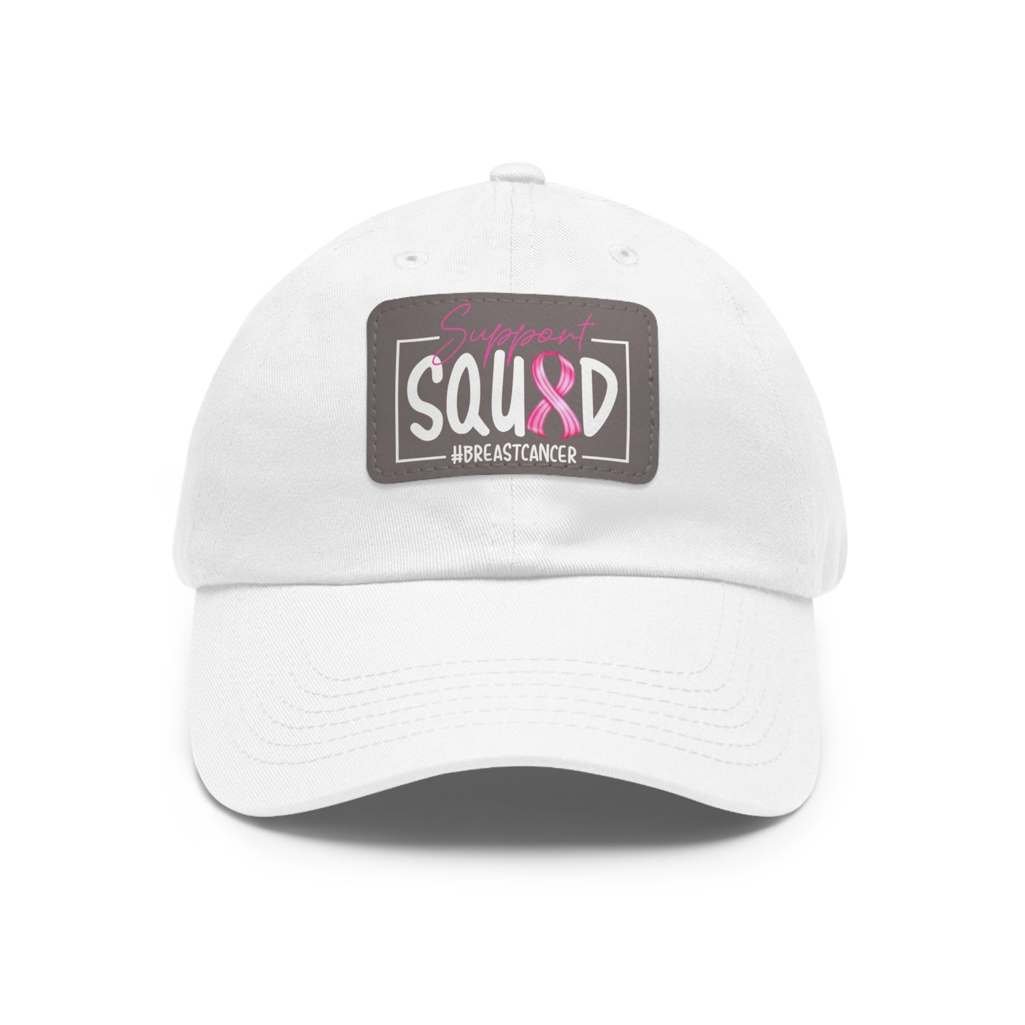 Support Squad Dad Hat with Leather Patch (Rectangle)