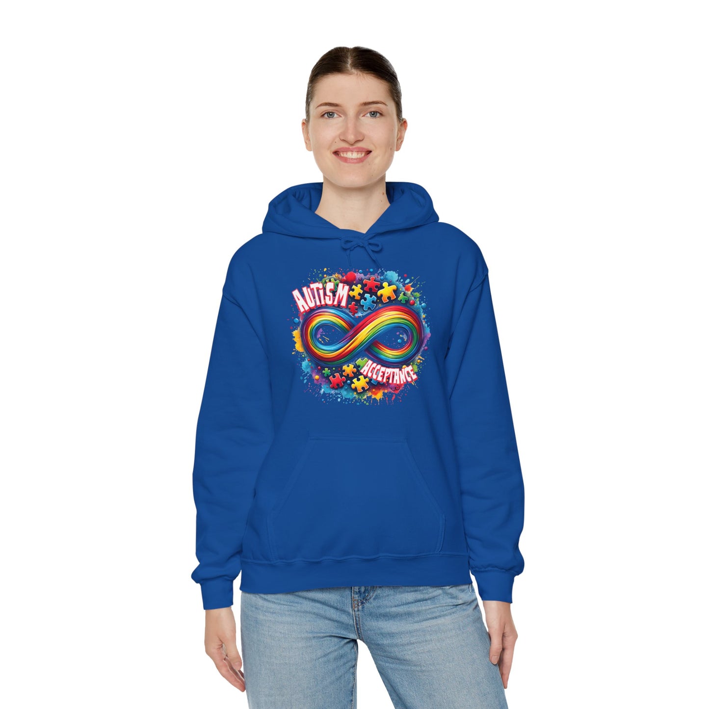 Autism Acceptance Unisex Heavy Blend™ Hooded Sweatshirt