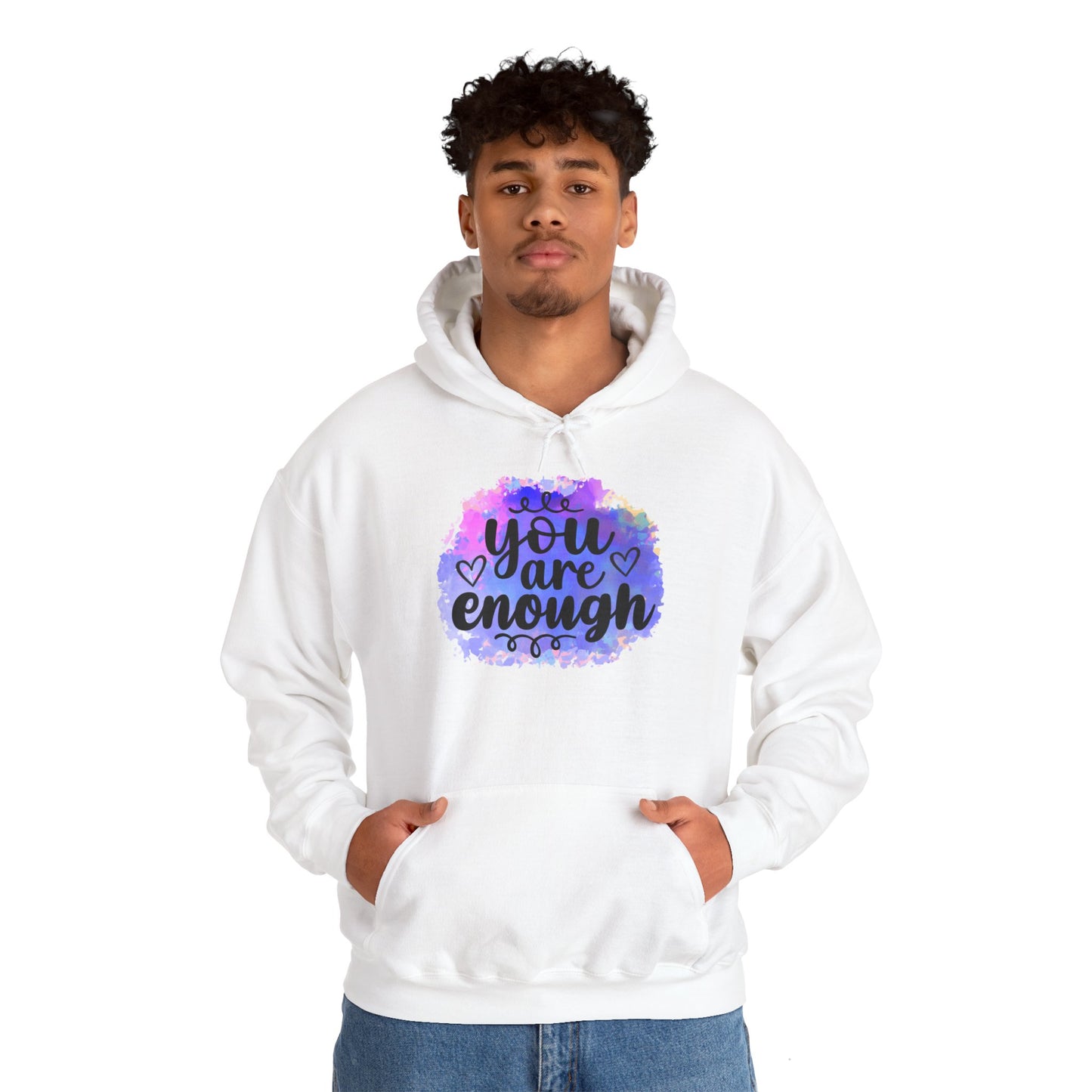 You are enough Unisex Heavy Blend™ Hooded Sweatshirt