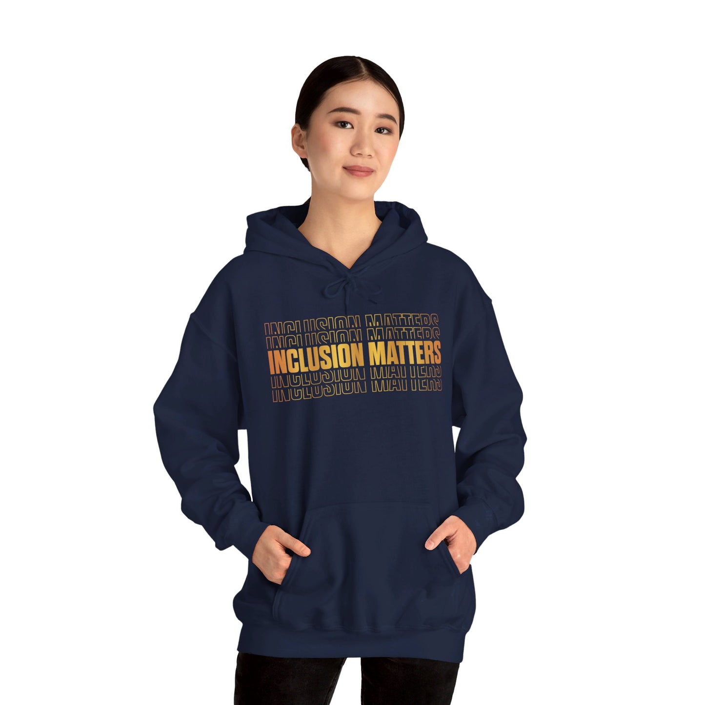 Inclusion Matters Gold Unisex Heavy Blend™ Hooded Sweatshirt