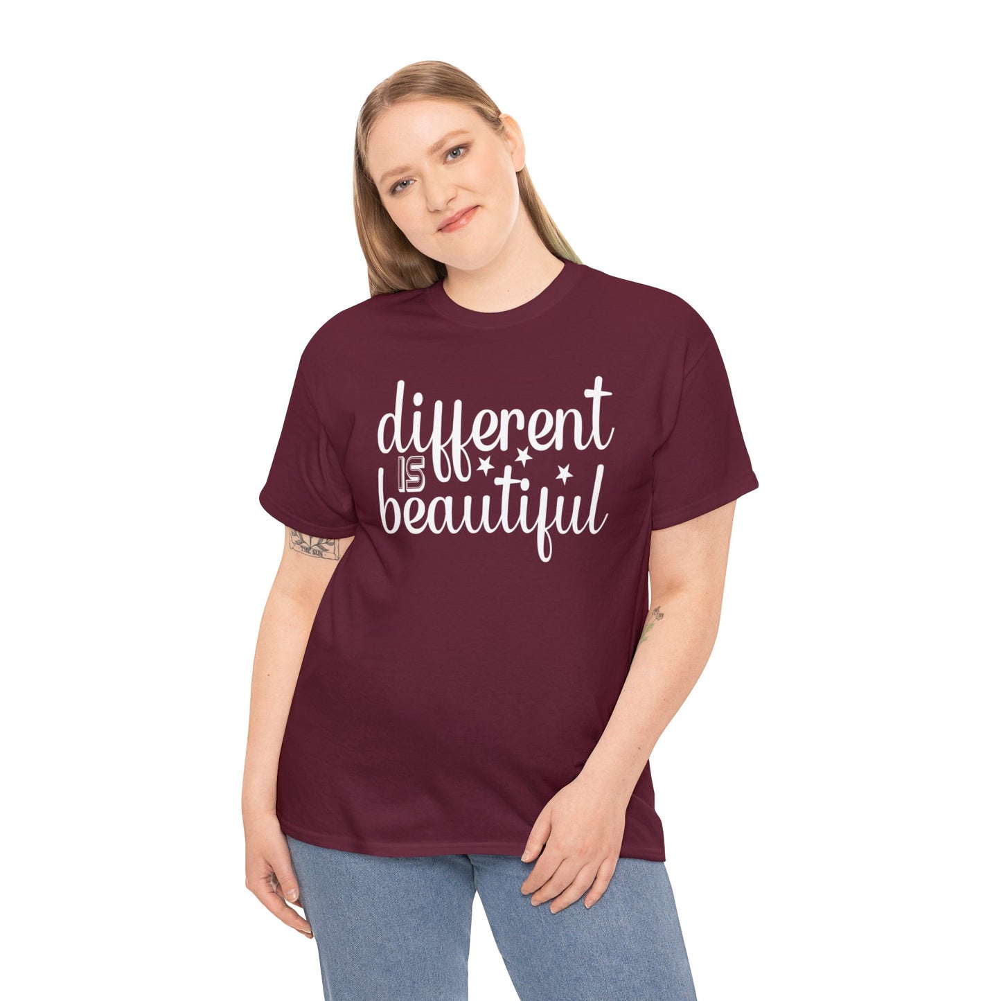 Different is Beautiful Unisex Heavy Cotton Tee