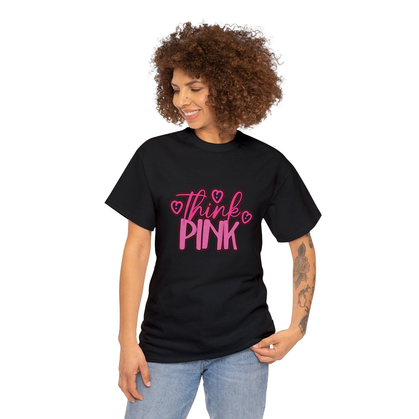 Think Pink Unisex Heavy Cotton Tee