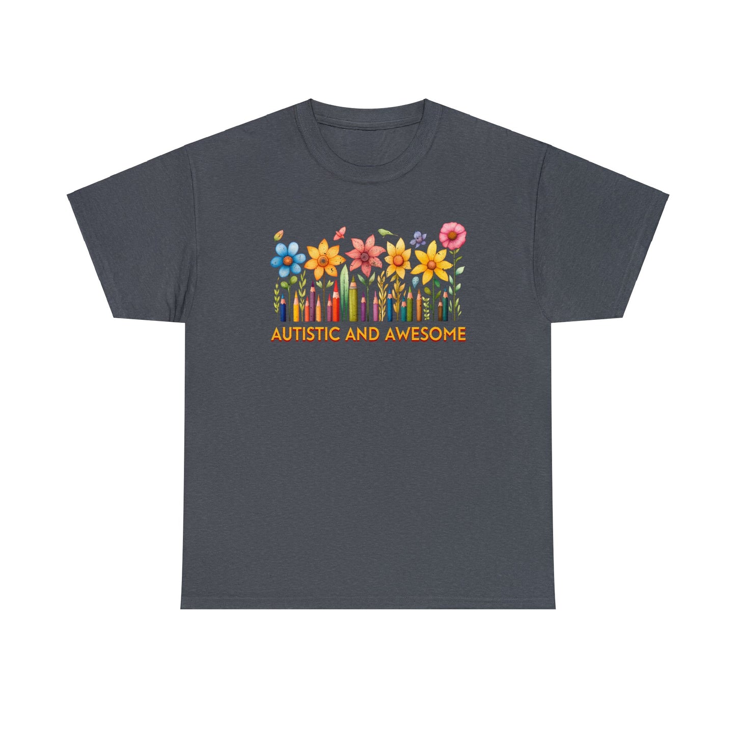 Autistic and Awesome Unisex Heavy Cotton Tee