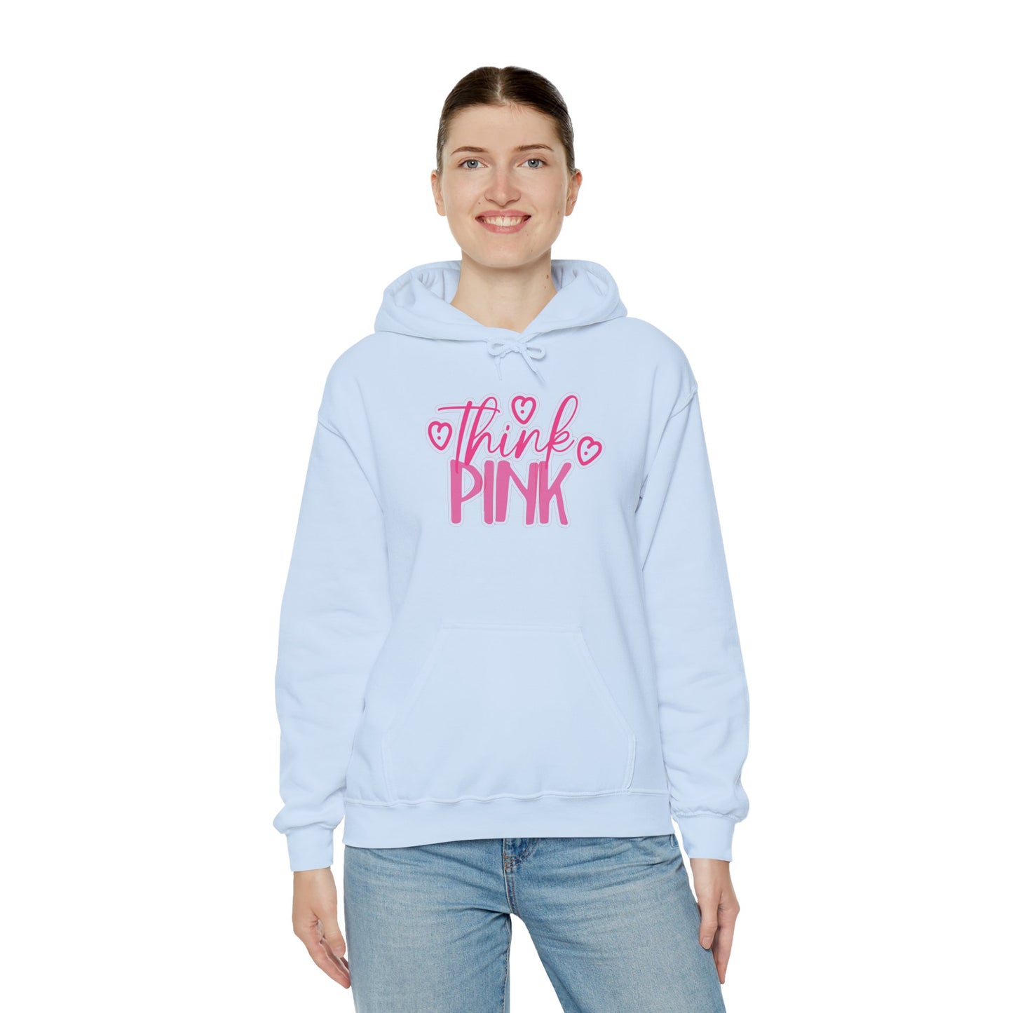 Think Pink Unisex Heavy Blend™ Hooded Sweatshirt