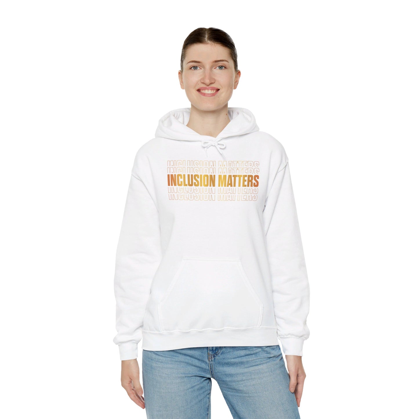 Inclusion Matters Gold Unisex Heavy Blend™ Hooded Sweatshirt