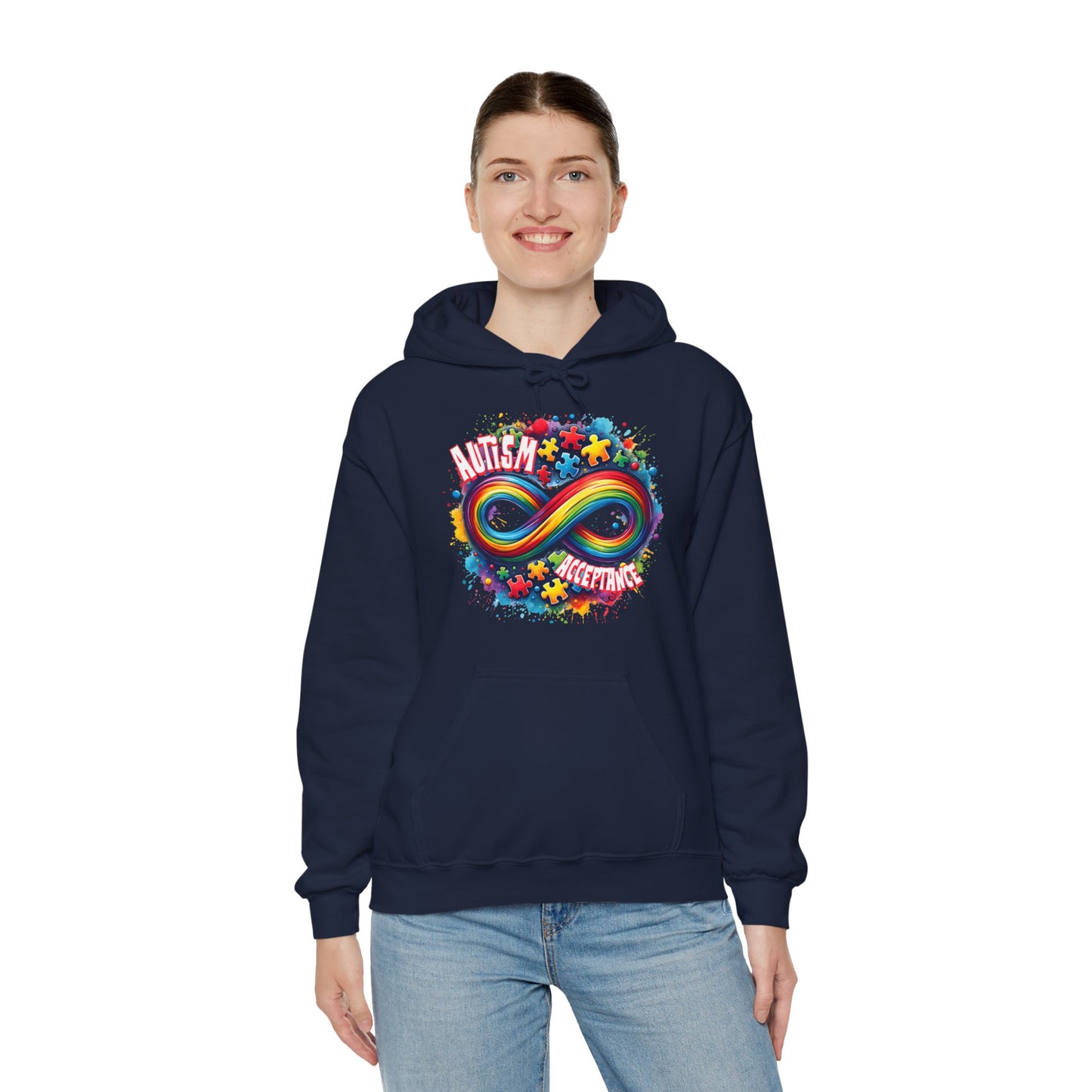 Autism Acceptance Unisex Heavy Blend™ Hooded Sweatshirt