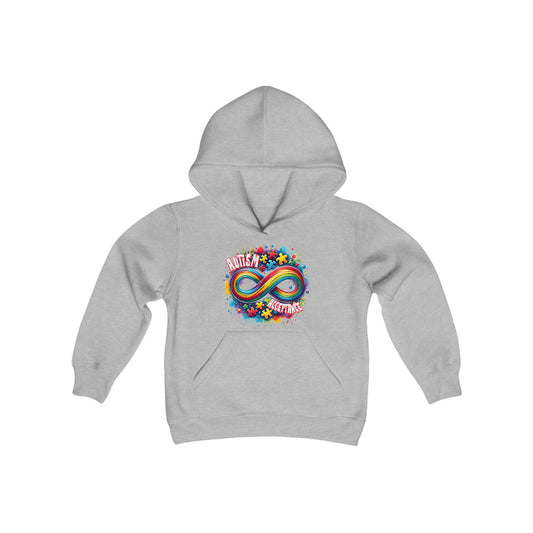 Autism Acceptance Youth Heavy Blend Hooded Sweatshirt