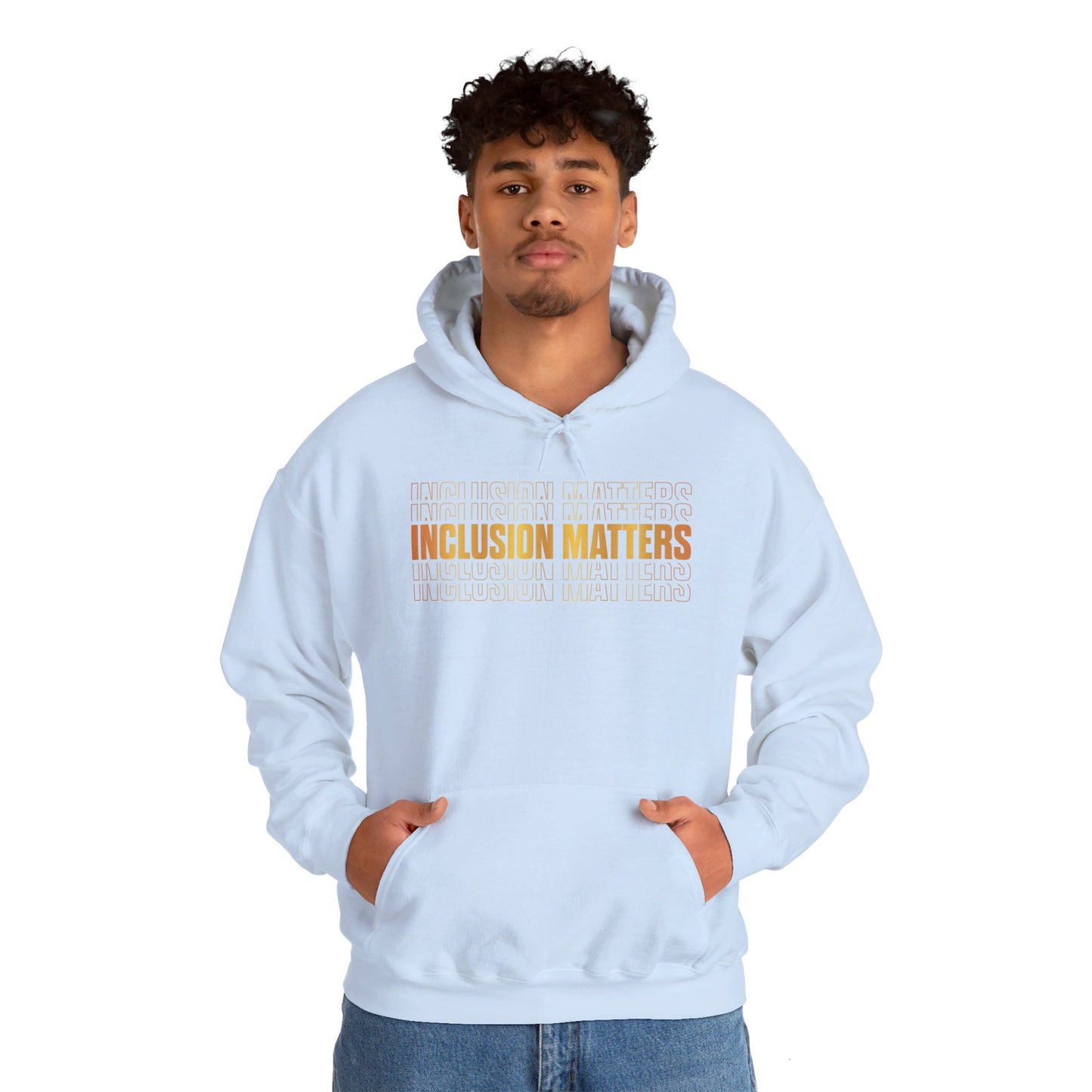 Inclusion Matters Gold Unisex Heavy Blend™ Hooded Sweatshirt