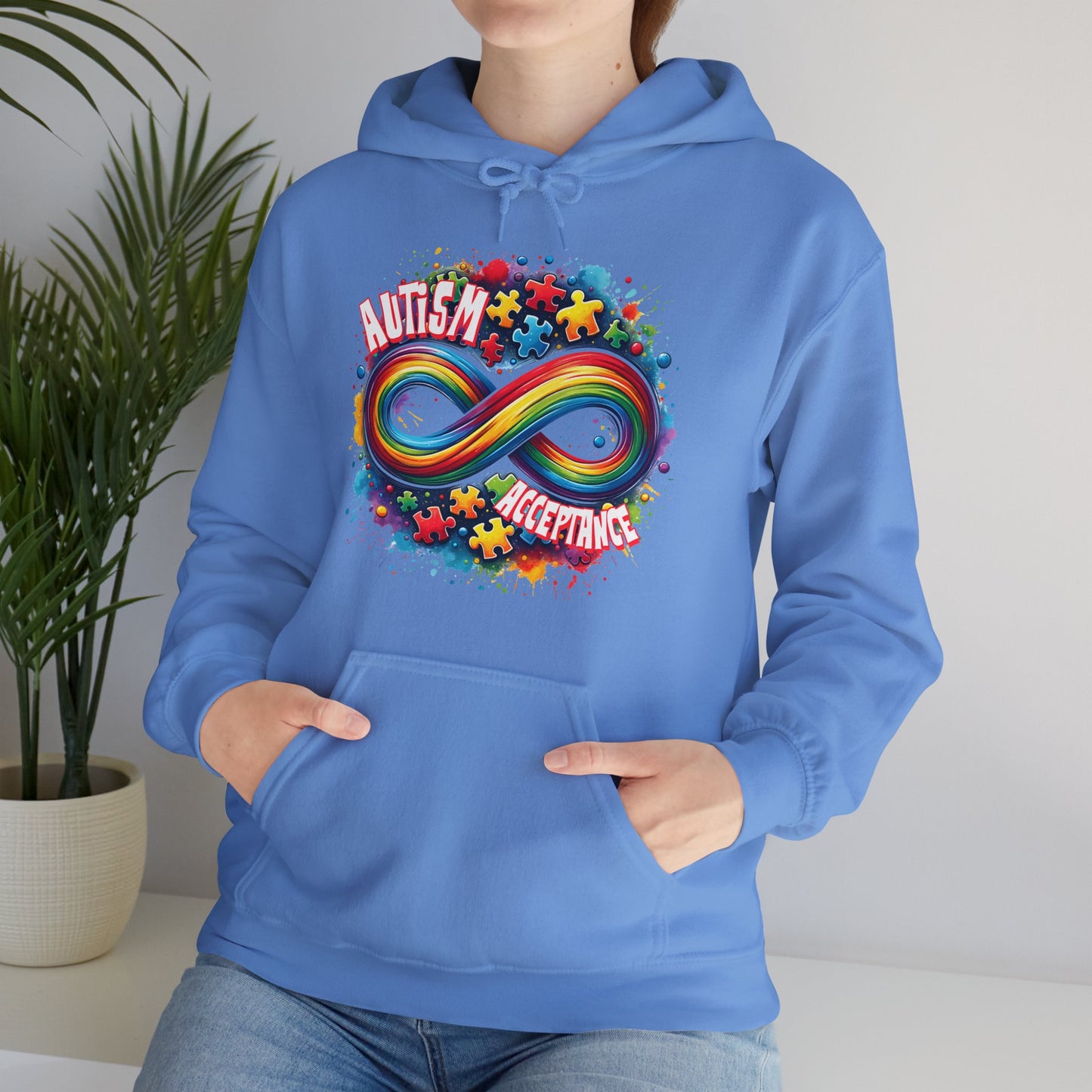 Autism Acceptance Unisex Heavy Blend™ Hooded Sweatshirt