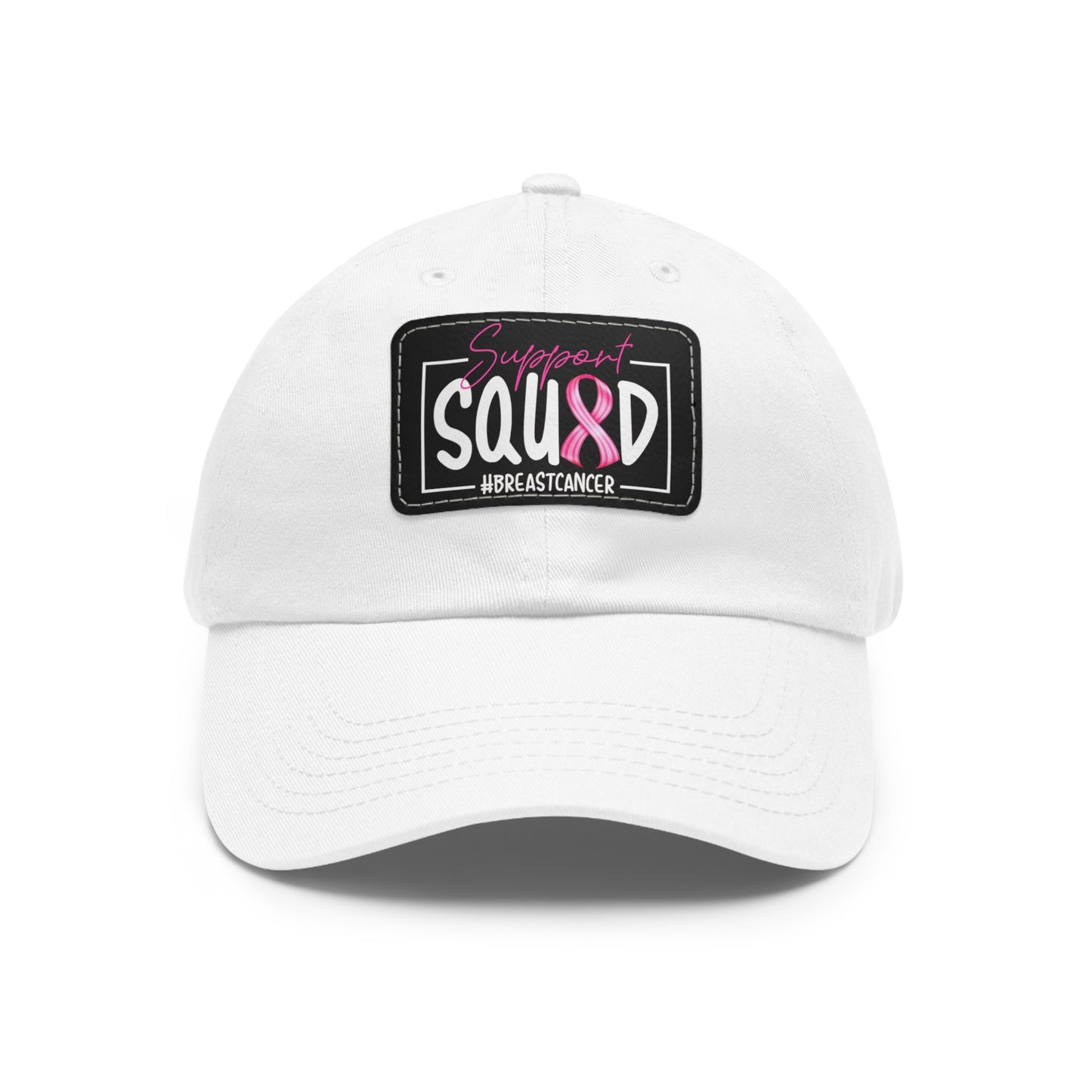 Support Squad Dad Hat with Leather Patch (Rectangle)