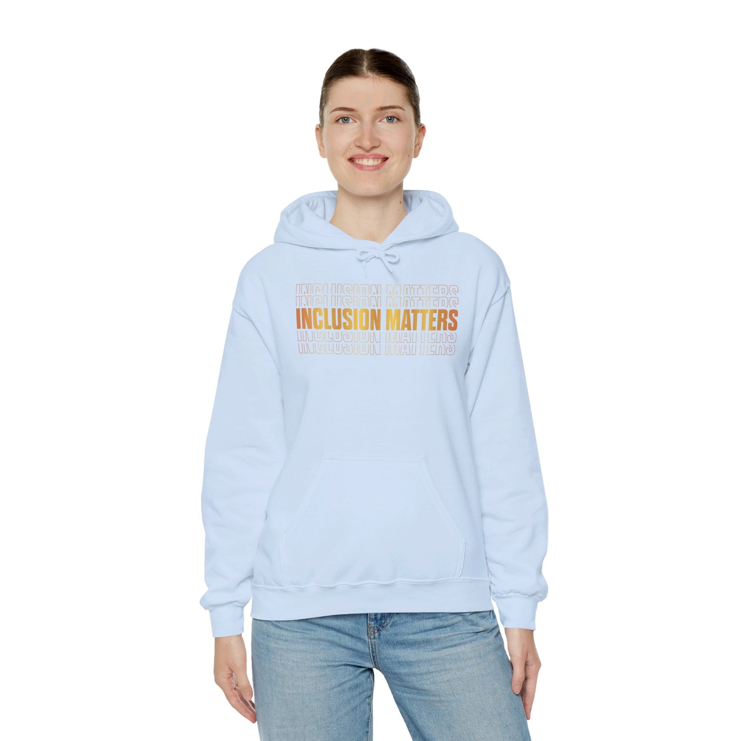 Inclusion Matters Gold Unisex Heavy Blend™ Hooded Sweatshirt