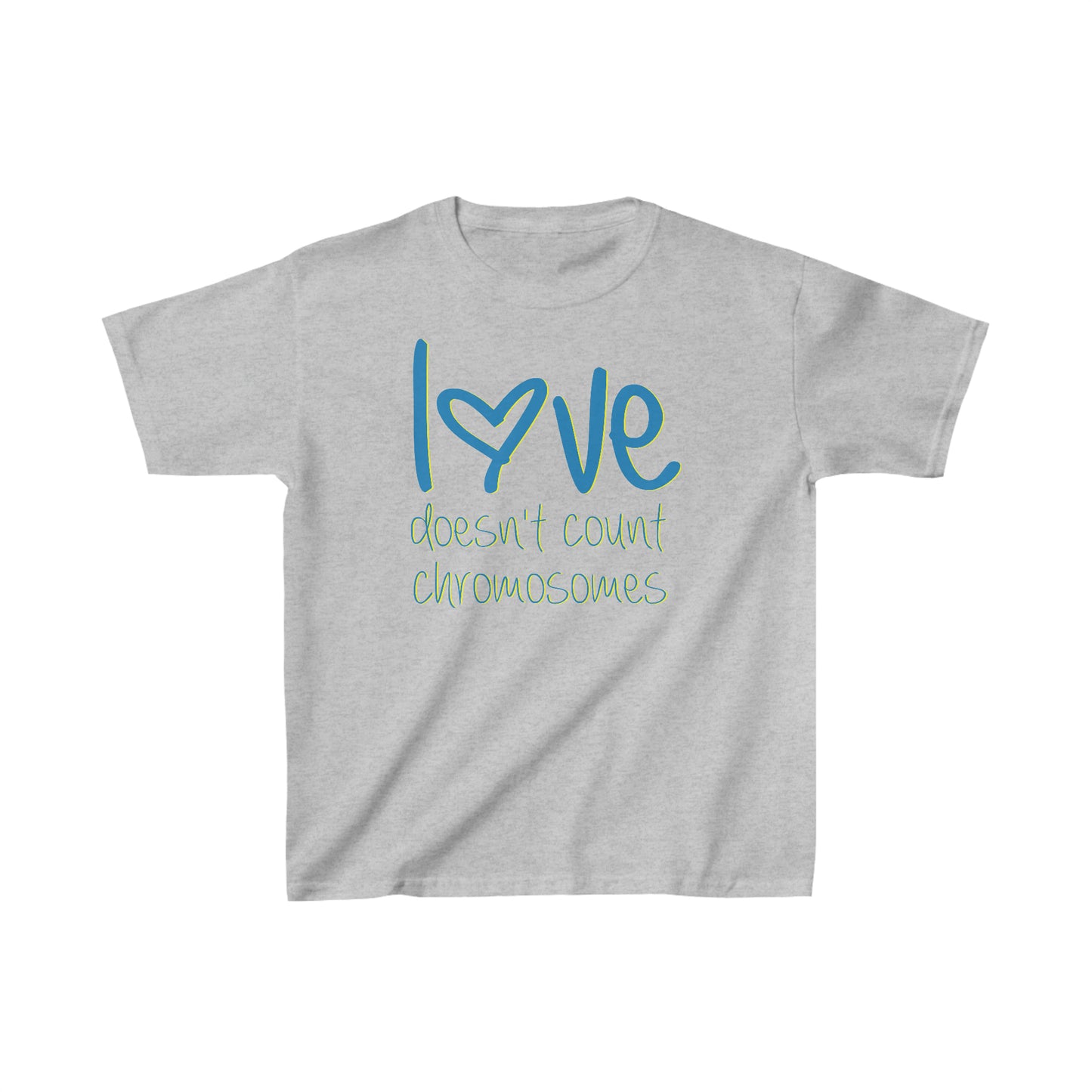 Love doesn't count chromosomes  Kids Heavy Cotton™ Tee