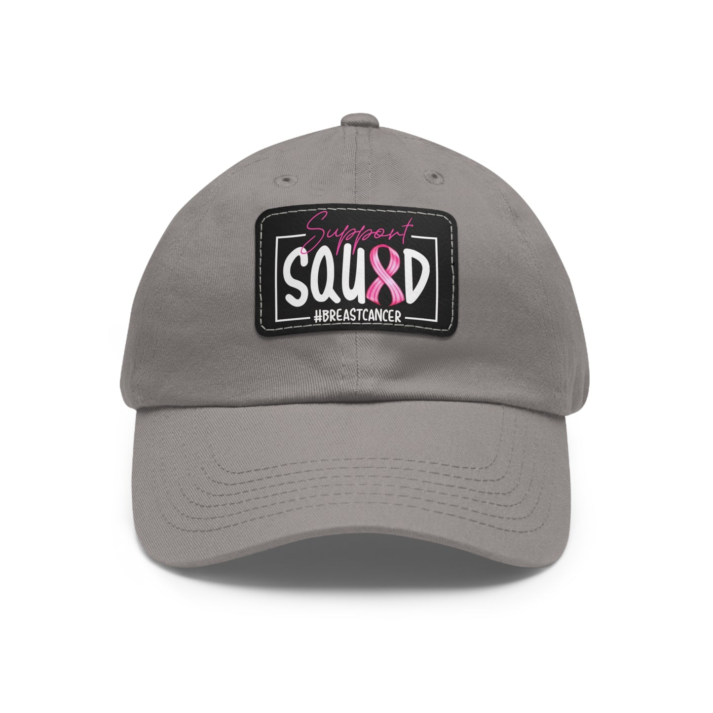 Support Squad Dad Hat with Leather Patch (Rectangle)