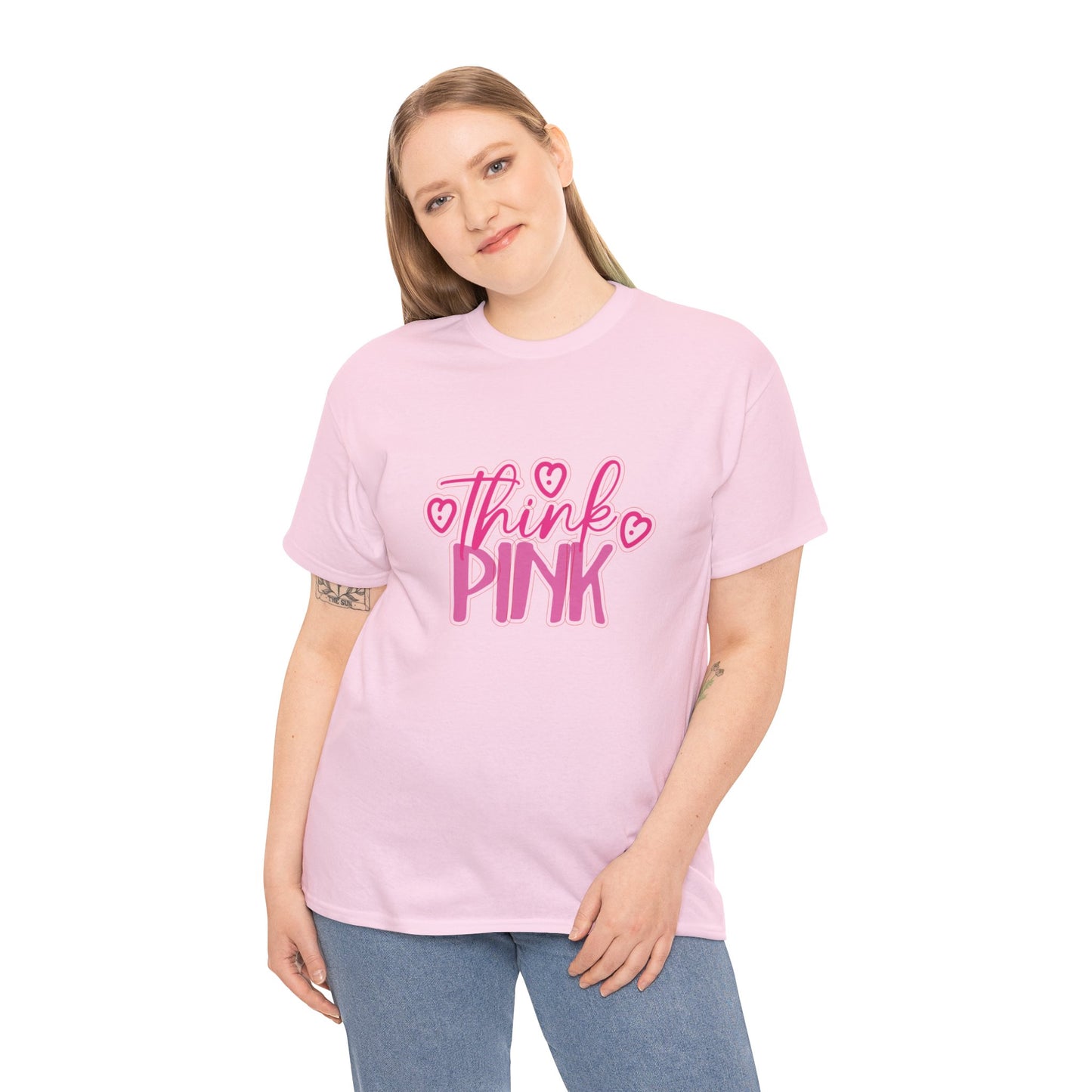 Think Pink Unisex Heavy Cotton Tee